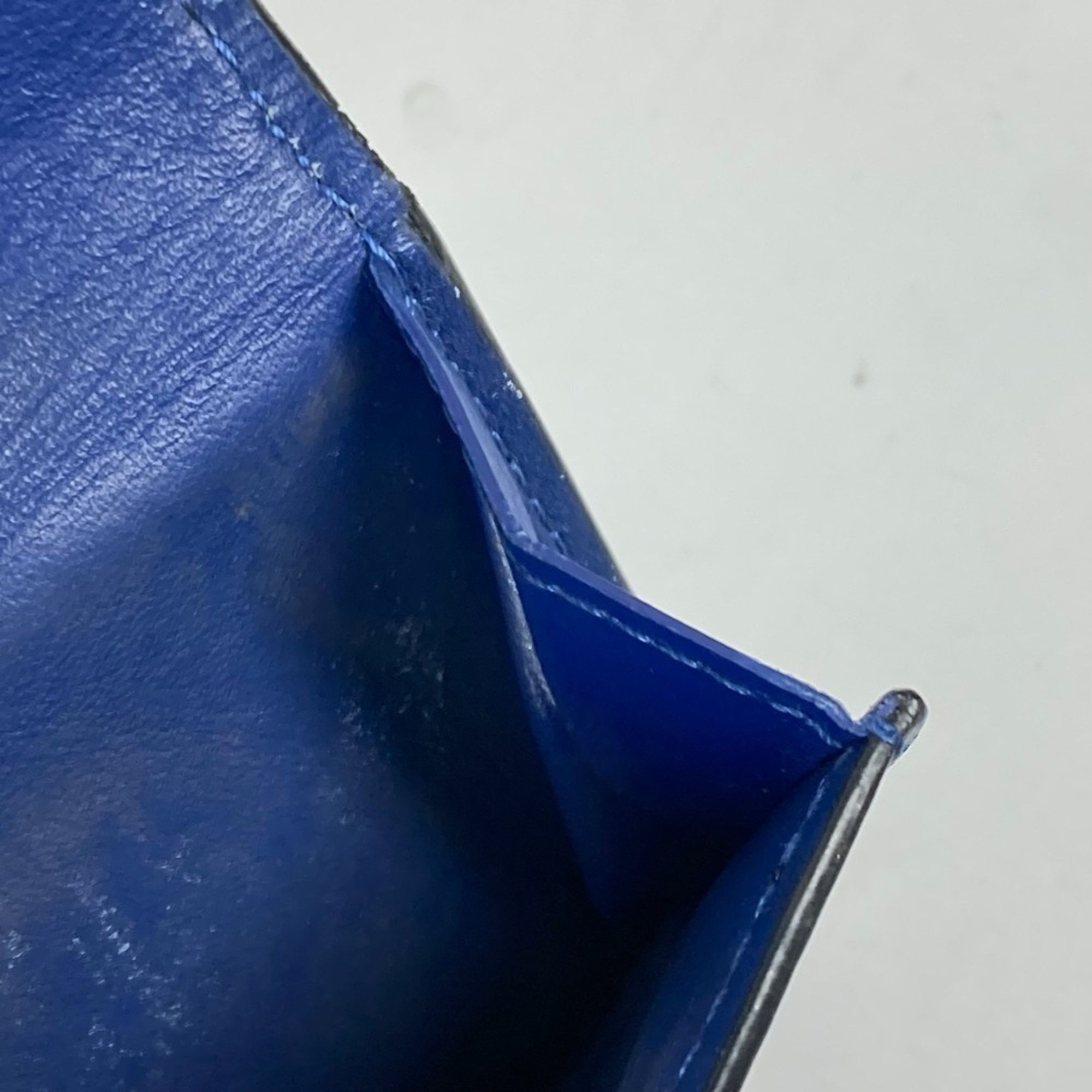 Louis Vuitton LOUIS VUITTON M67620 Taiga Rama Discovery Compact Wallet, Tri-fold Leather, Monogram Canvas, Men's, Blue Size ONE SIZE - 8 Thumbnail