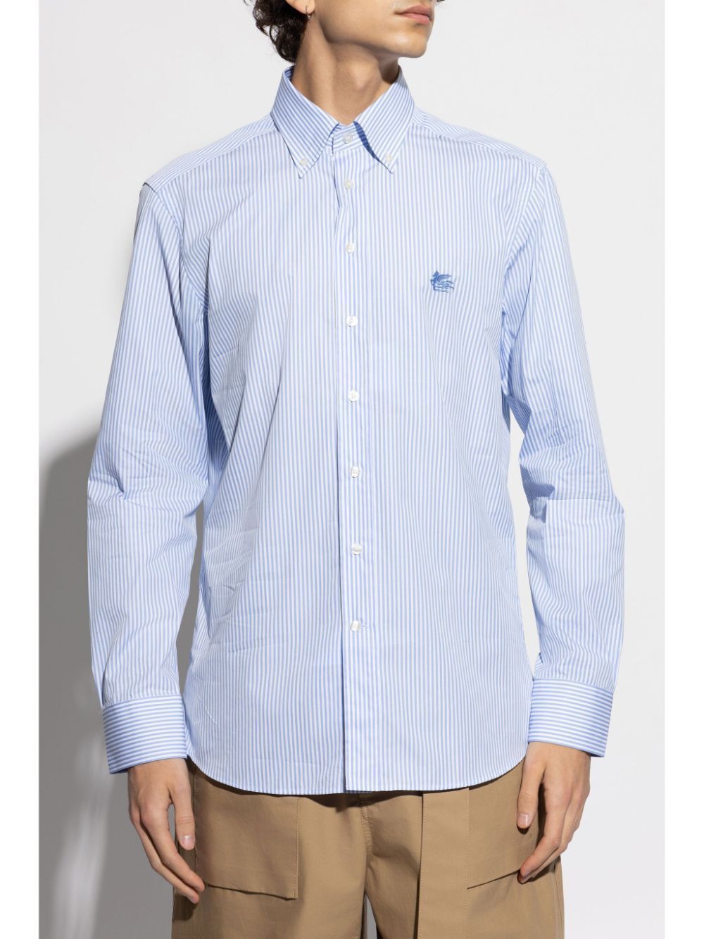 Etro STRIPED COTTON SHIRT Size US XL / EU 56 / 4 - 2 Thumbnail