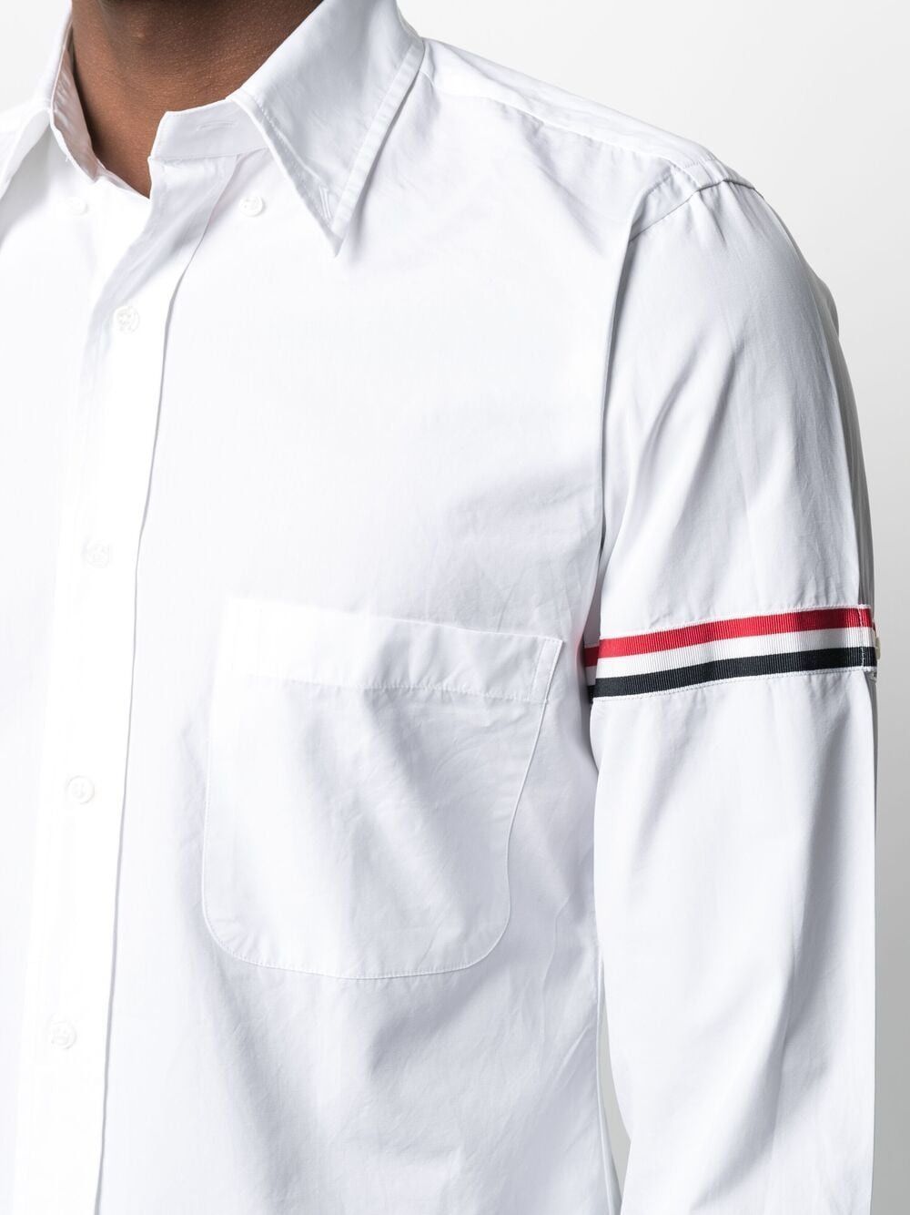 Thom Browne POPLIN ARMBAND CLASSIC SHIRT Size US M / EU 48-50 / 2 - 5 Thumbnail