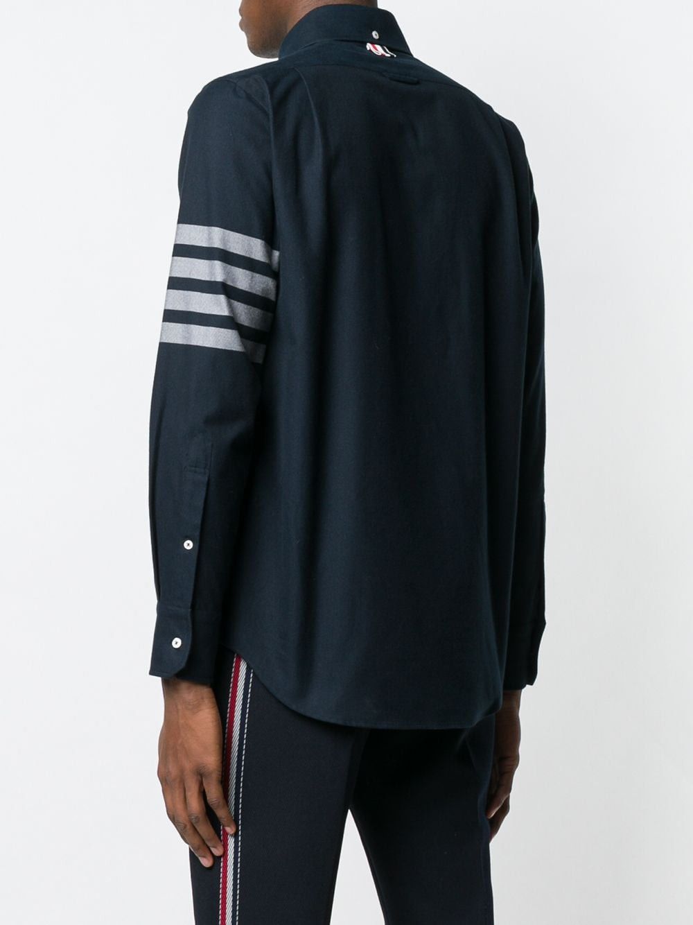 Thom Browne 4-BAR LONG-SLEEVE COTTON SHIRT Size US S / EU 44-46 / 1 - 4 Thumbnail