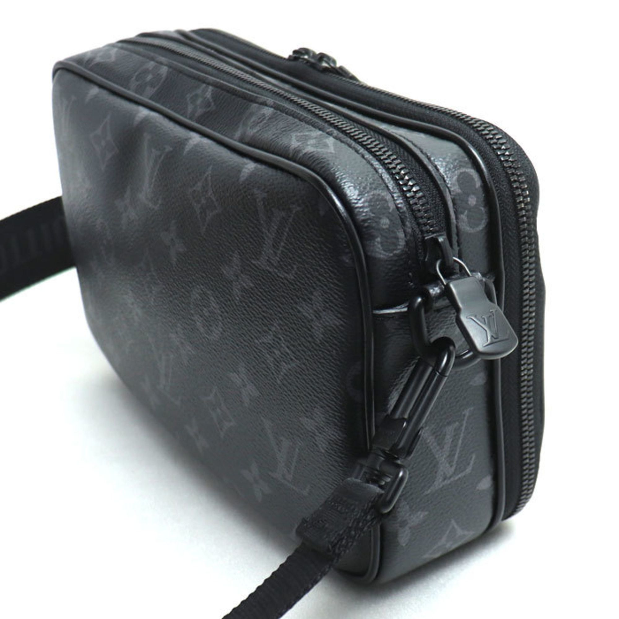 Louis Vuitton Louis Vuitton Alpha Shoulder Bag Monogram Eclipse Black M46955 IC Chip Men's Size ONE SIZE - 2 Thumbnail