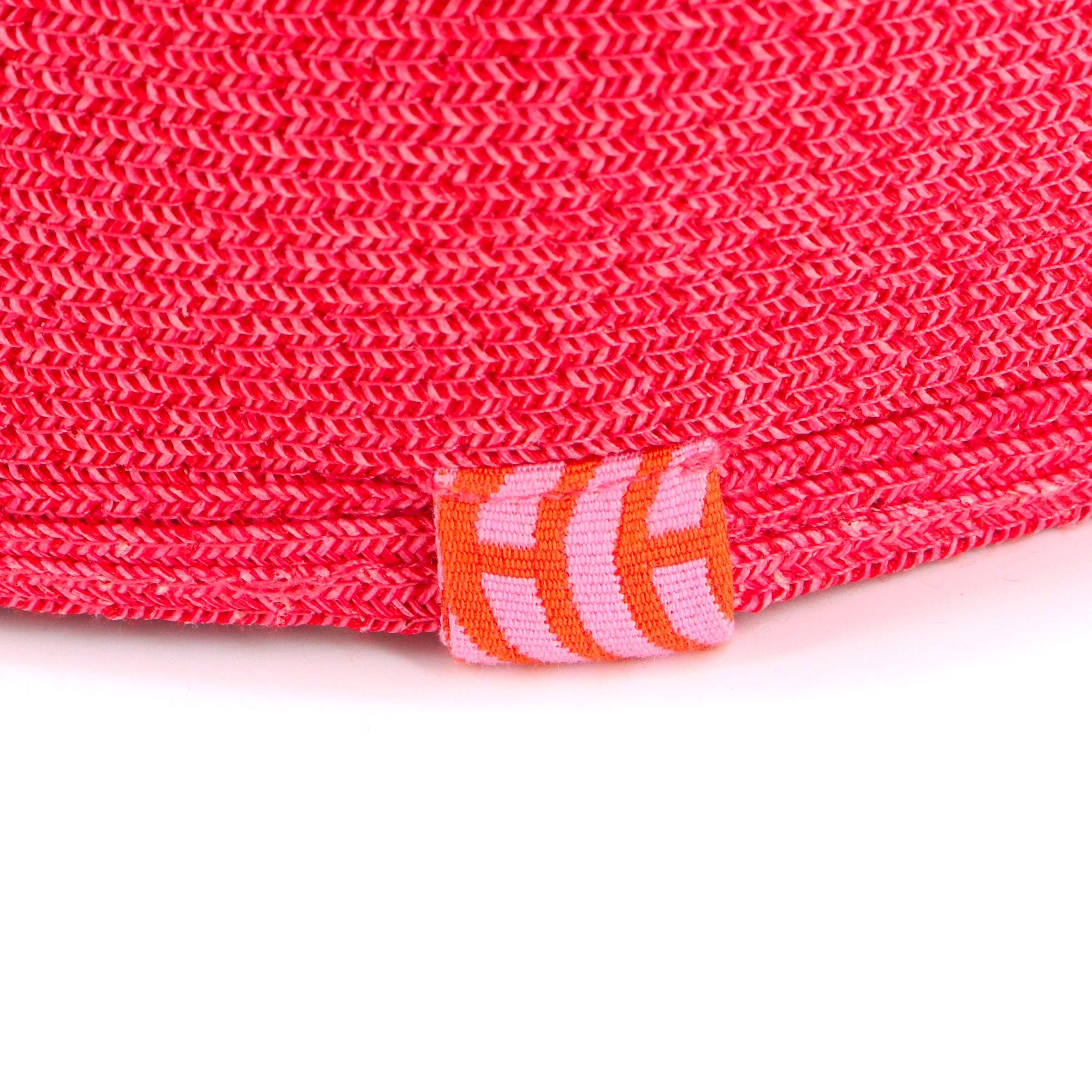 Hermes HERMÈS - Galatee Hermès cap in pink paper (T56) Size ONE SIZE - 4 Thumbnail