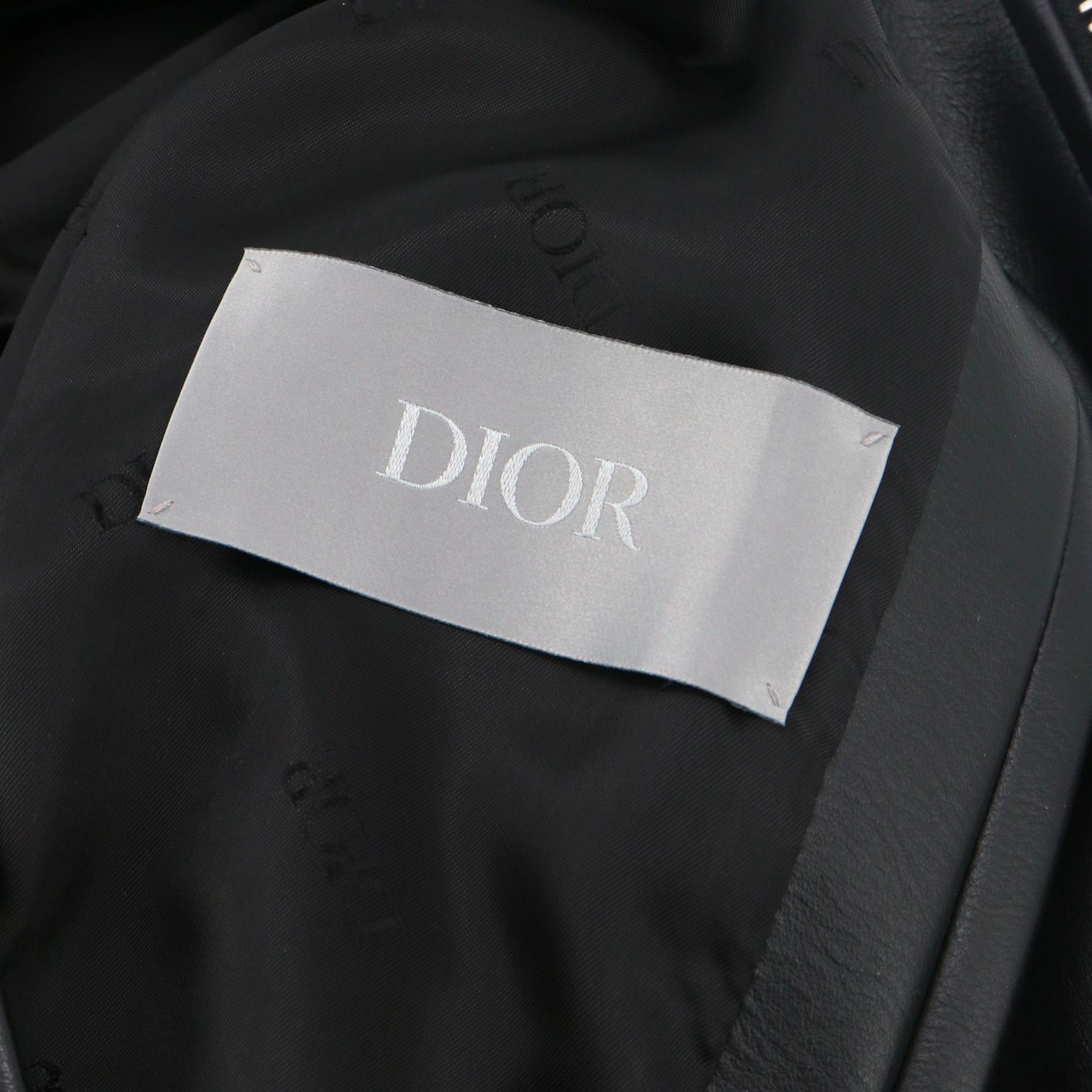 Dior DIOR - Dior black leather jacket (T46) Size XL / US 12-14 / IT 48-50 - 6 Thumbnail