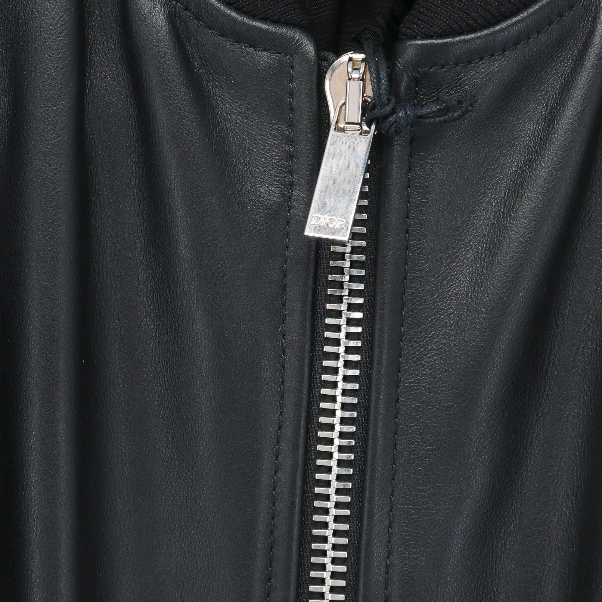 Dior DIOR - Dior black leather jacket (T46) Size XL / US 12-14 / IT 48-50 - 4 Thumbnail