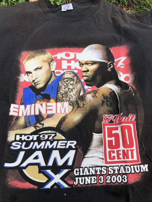 Vintage Vintage Hot 97 Summer Jam Rap Tee T Shirt Eminem 50 Cent