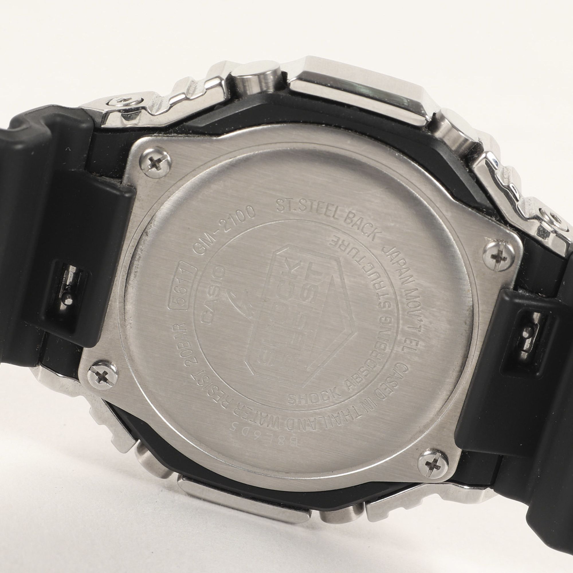 Casio G-SHOCK GM-2100-1AJF Metal Covered Watch CASIO Silver Black Size ONE SIZE - 5 Thumbnail