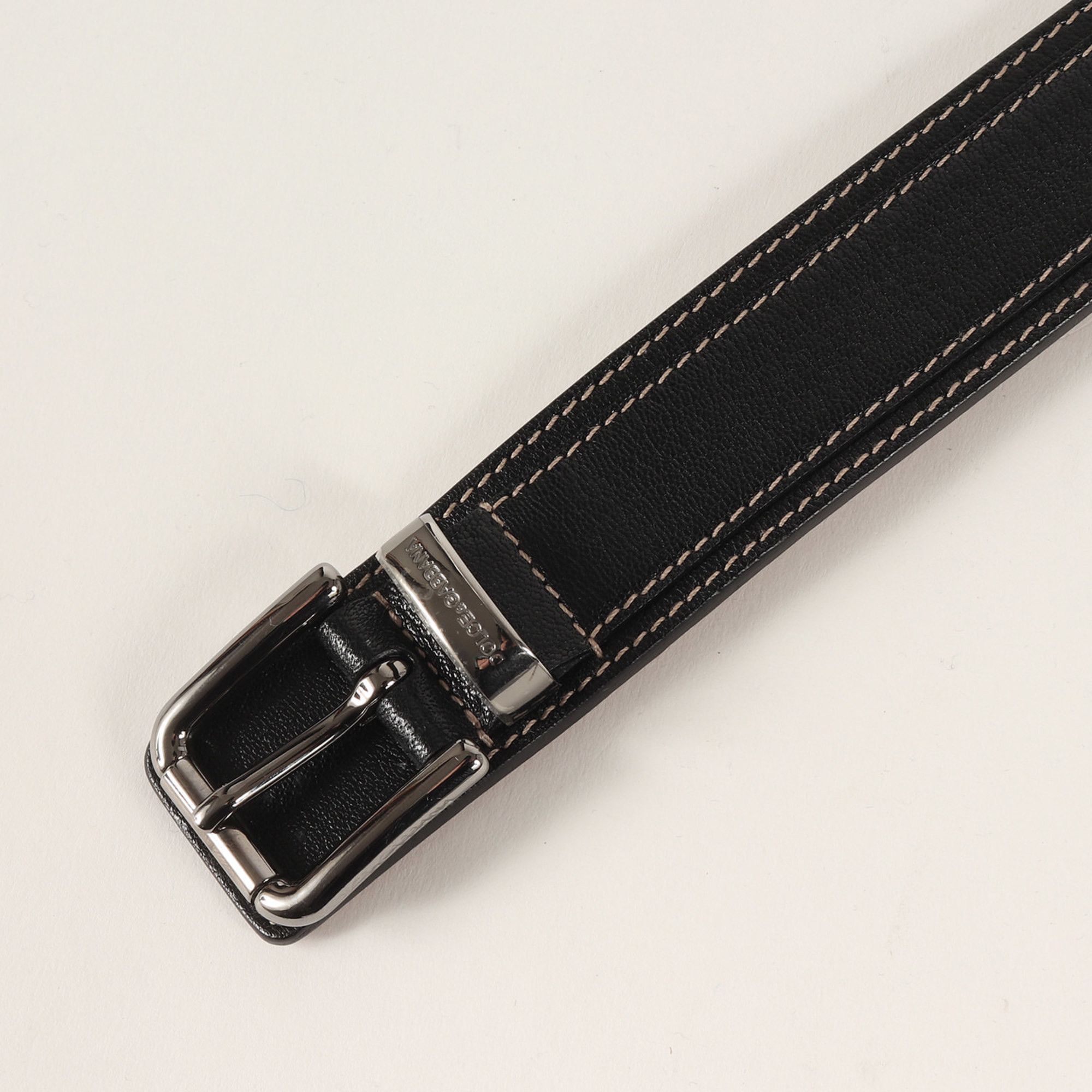Dolce & Gabbana Dolce & Gabbana DOLCE&GABBANA Belt Size: 90(36) D-ring Leather Black Size ONE SIZE - 2 Thumbnail