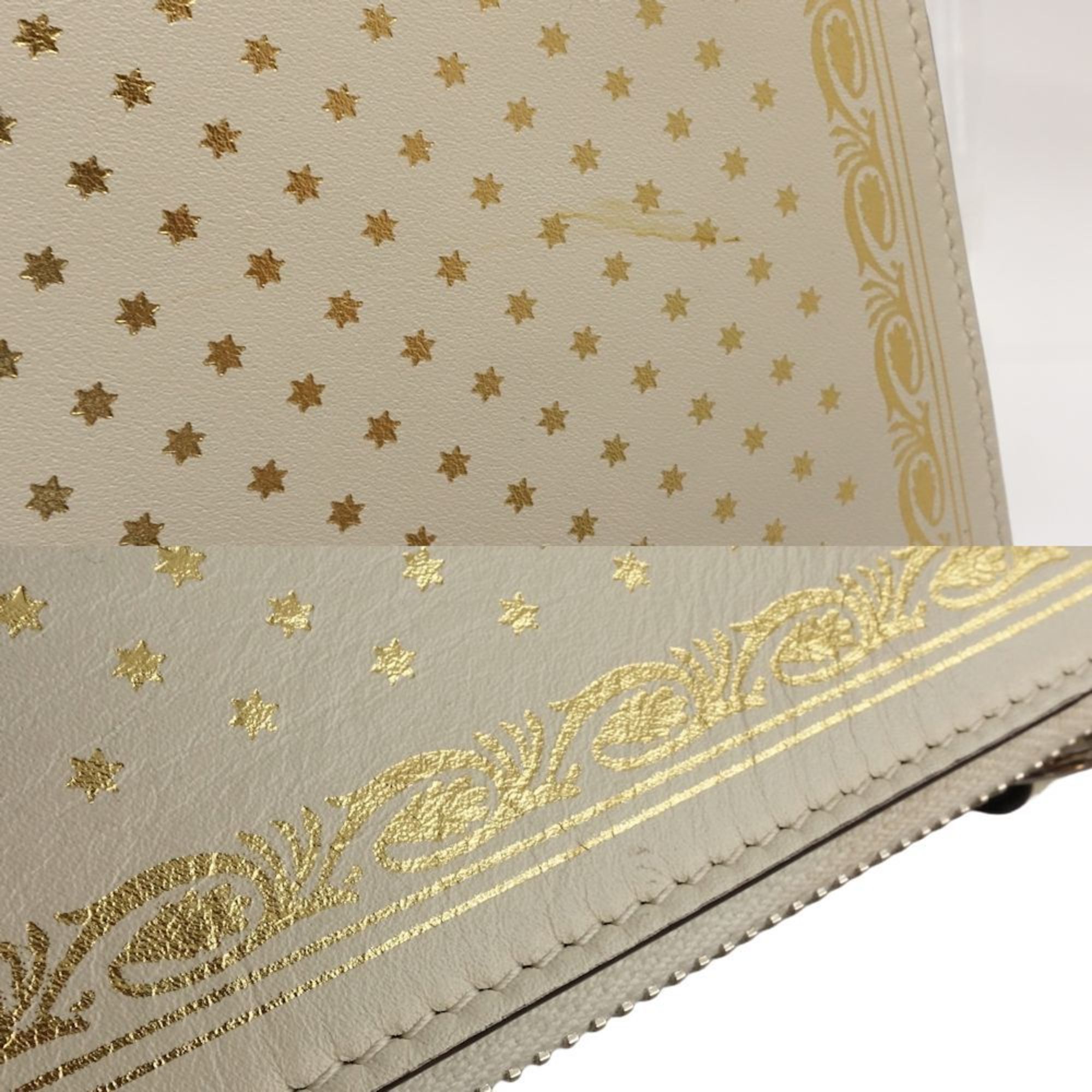 Gucci GUCCI SEGA collaboration 510489 Second bag clutch leather ivory gold 181080 Size ONE SIZE - 3 Thumbnail