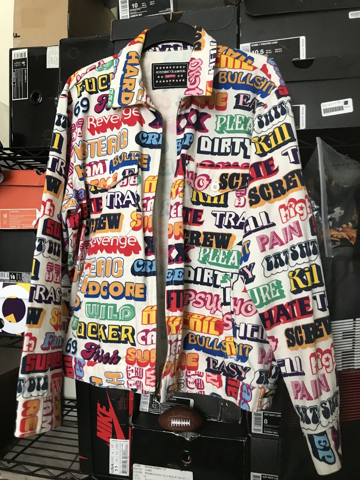 Supreme Supreme Hysteric Glamour Text Work jacket | Grailed