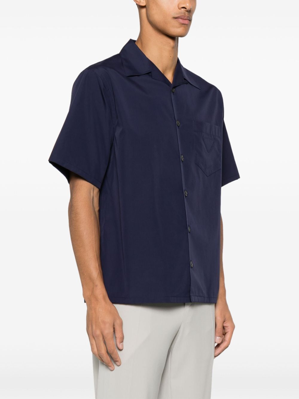 Prada SHORT SLEEVED COTTON SHIRT Size US M / EU 48-50 / 2 - 2 Thumbnail