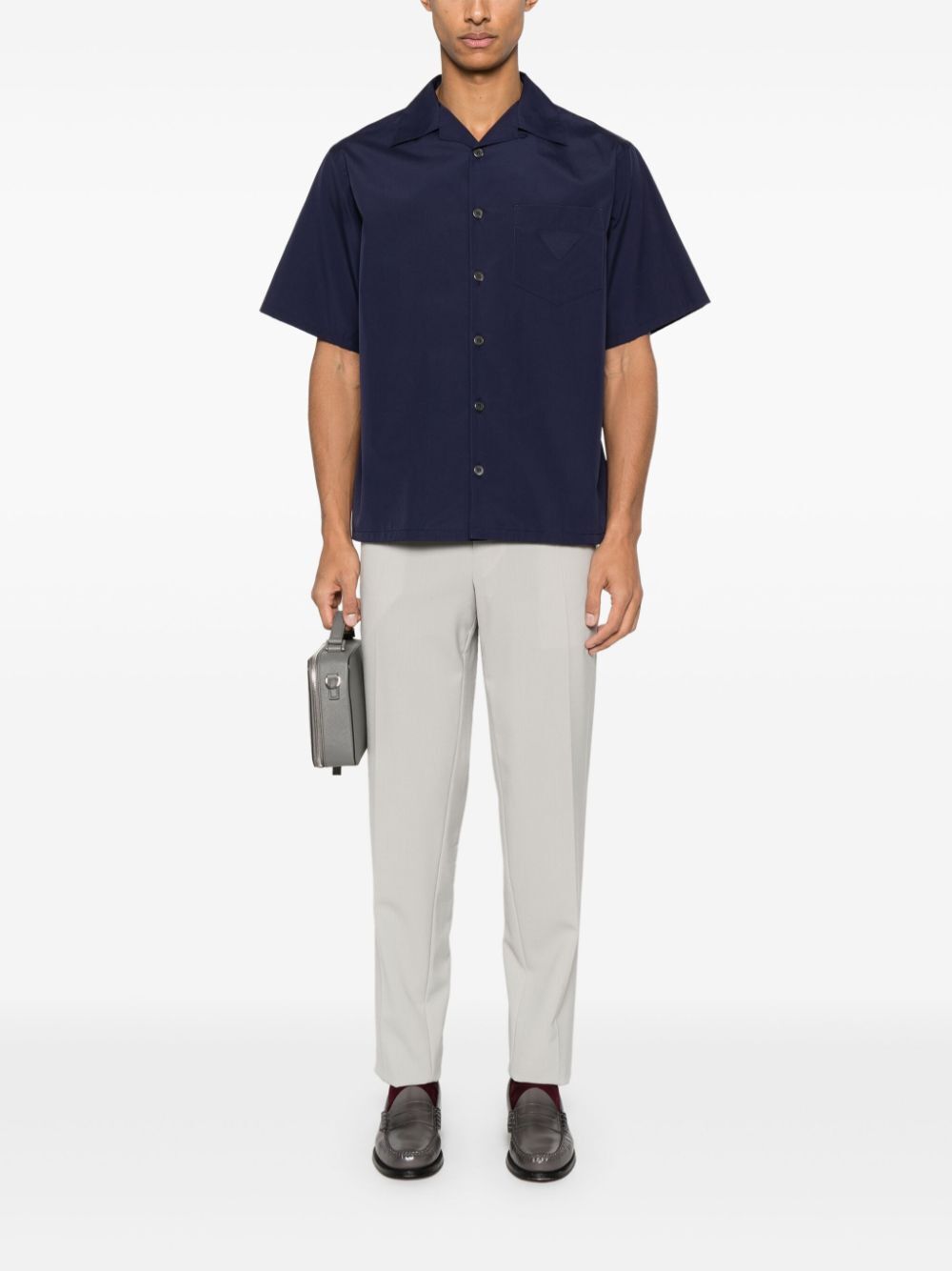 Prada SHORT SLEEVED COTTON SHIRT Size US M / EU 48-50 / 2 - 4 Thumbnail