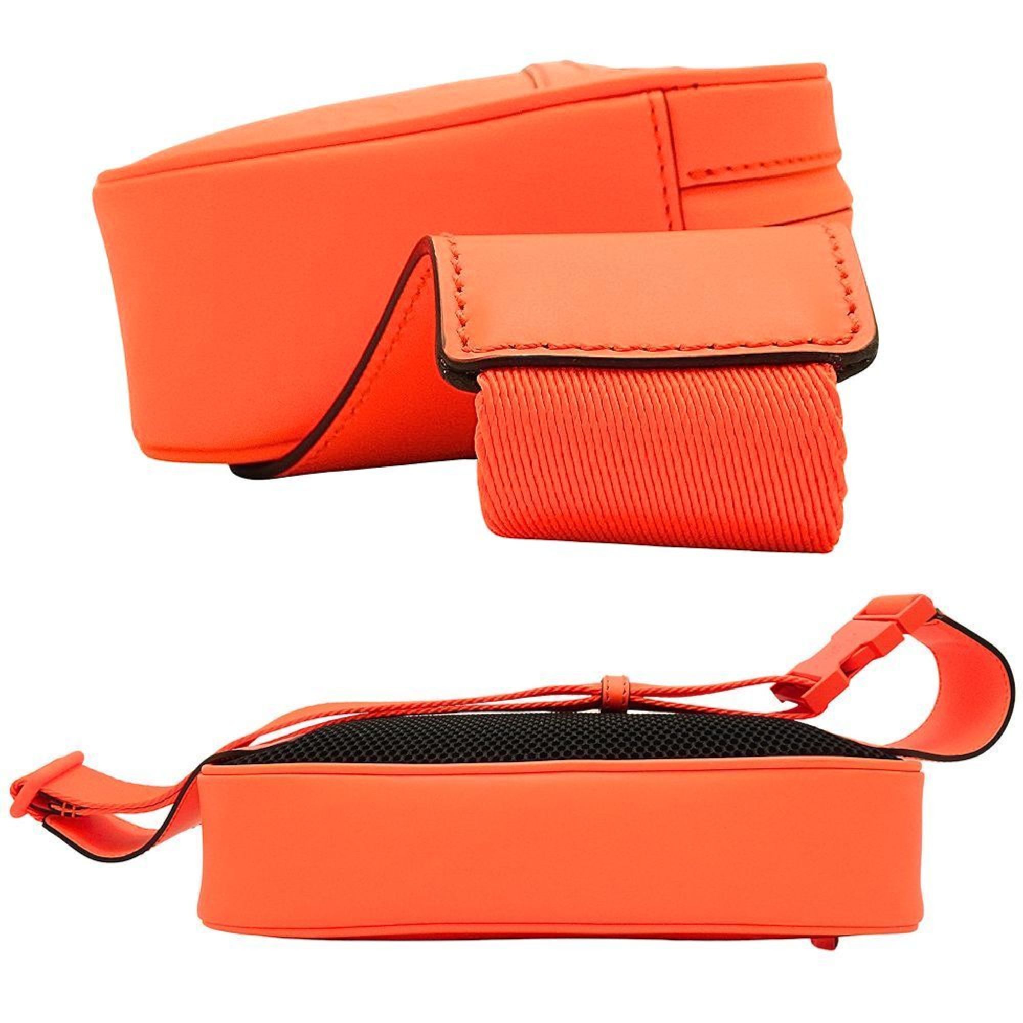 Gucci Gucci Belt Bag 771422 Body GG Rubber Effect Leather Bright Orange 352032 Size ONE SIZE - 2 Thumbnail