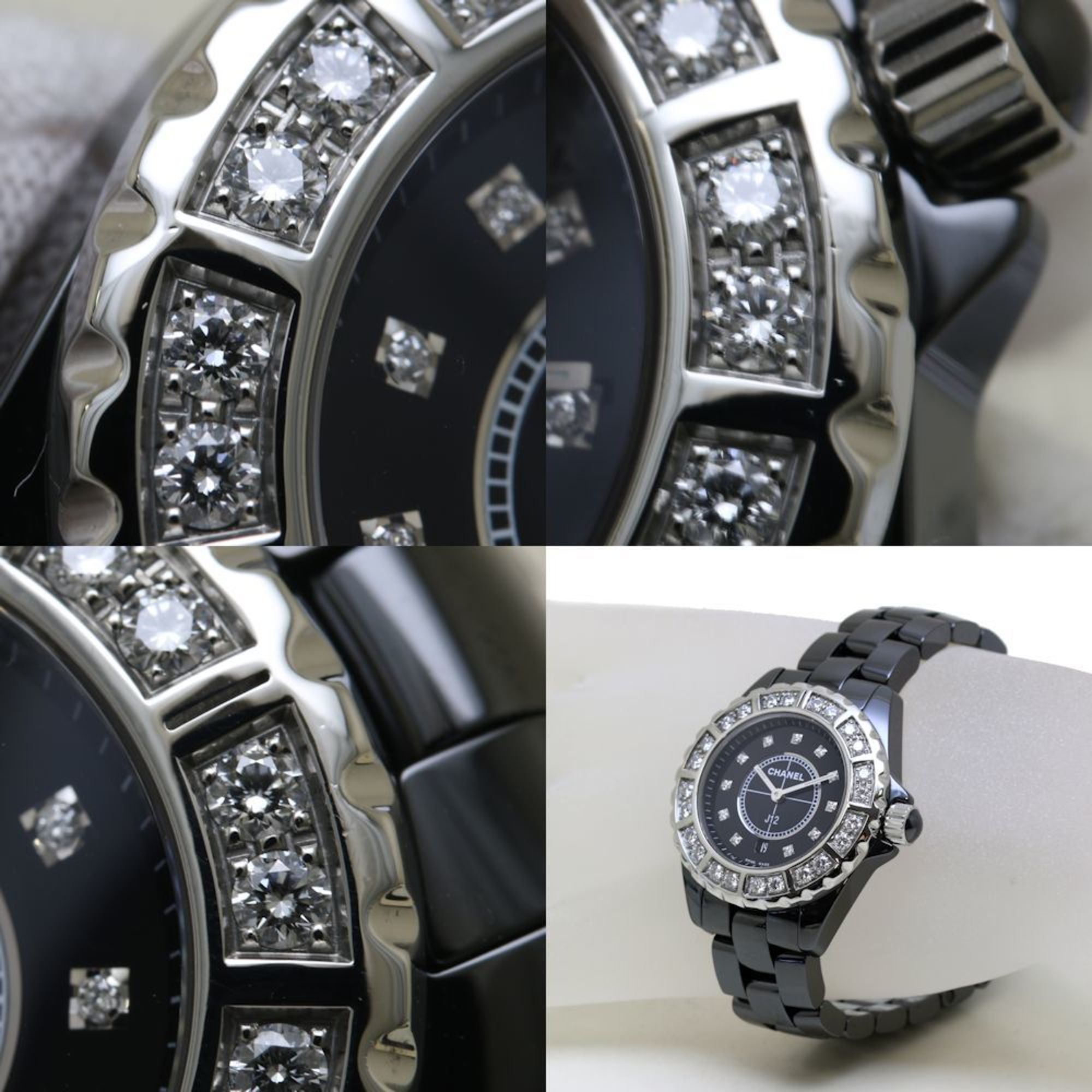 Chanel CHANEL J12 Bezel Diamond H2427 Black Ceramic x Stainless Steel Ladies 39763 Watch Size ONE SIZE - 6 Thumbnail