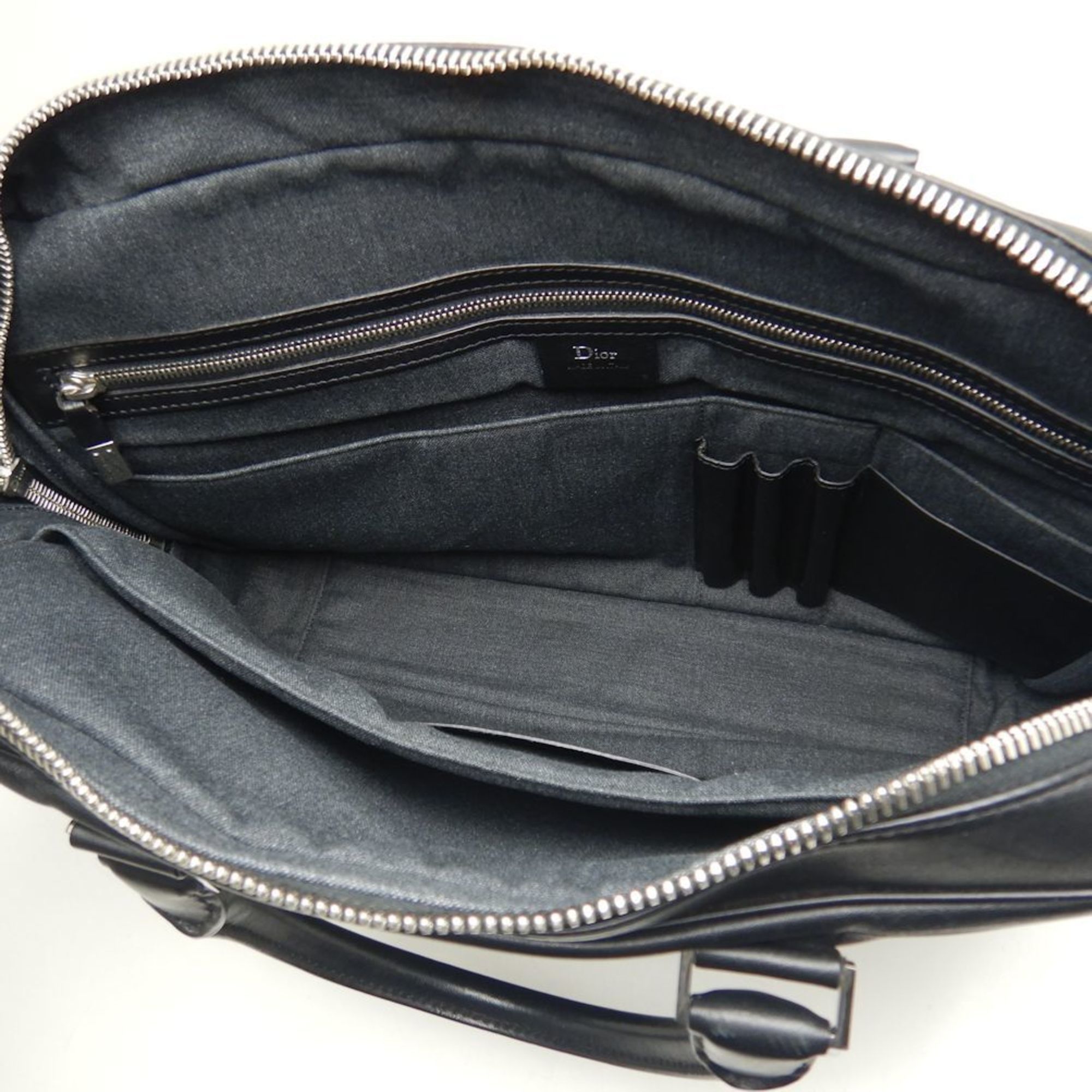 Christian Dior Monsieur Dior Homme Bag Leather Black 252483 Size ONE SIZE - 8 Thumbnail