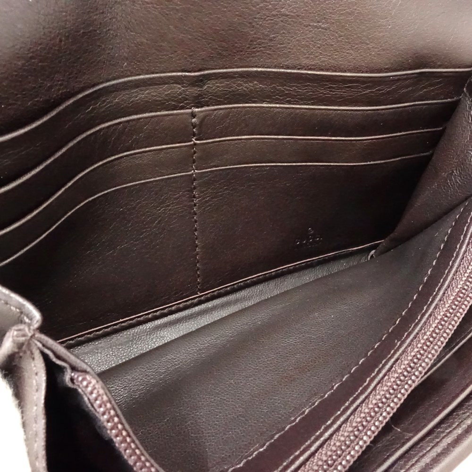 Gucci GUCCI Long Wallet 233028 Flap Continental Guccissima Leather Dark Brown 181106 Size ONE SIZE - 7 Thumbnail