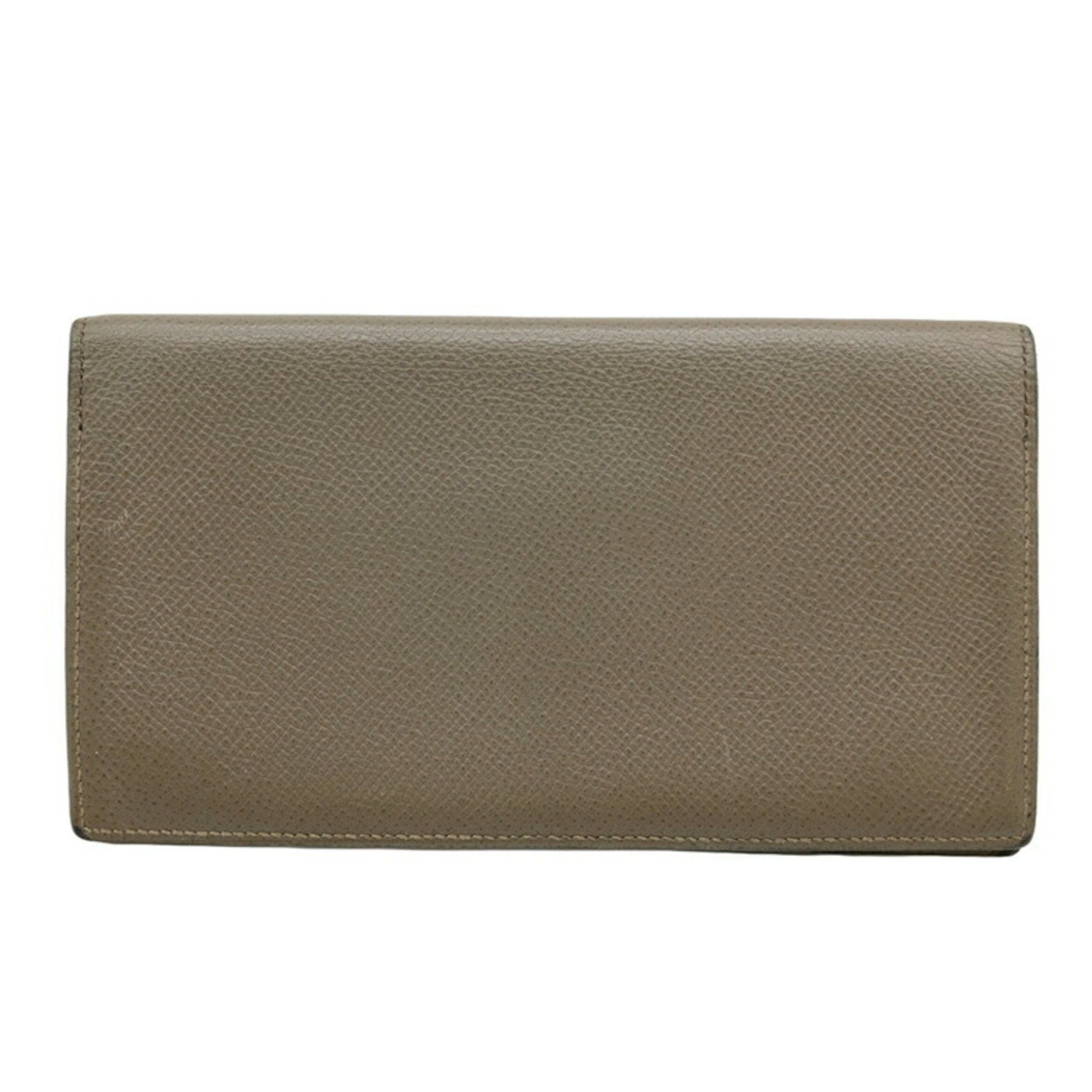 Hermes HERMES MC2 Fleming Long Wallet Epsom Leather Etain Brown #C Size ONE SIZE - 2 Thumbnail