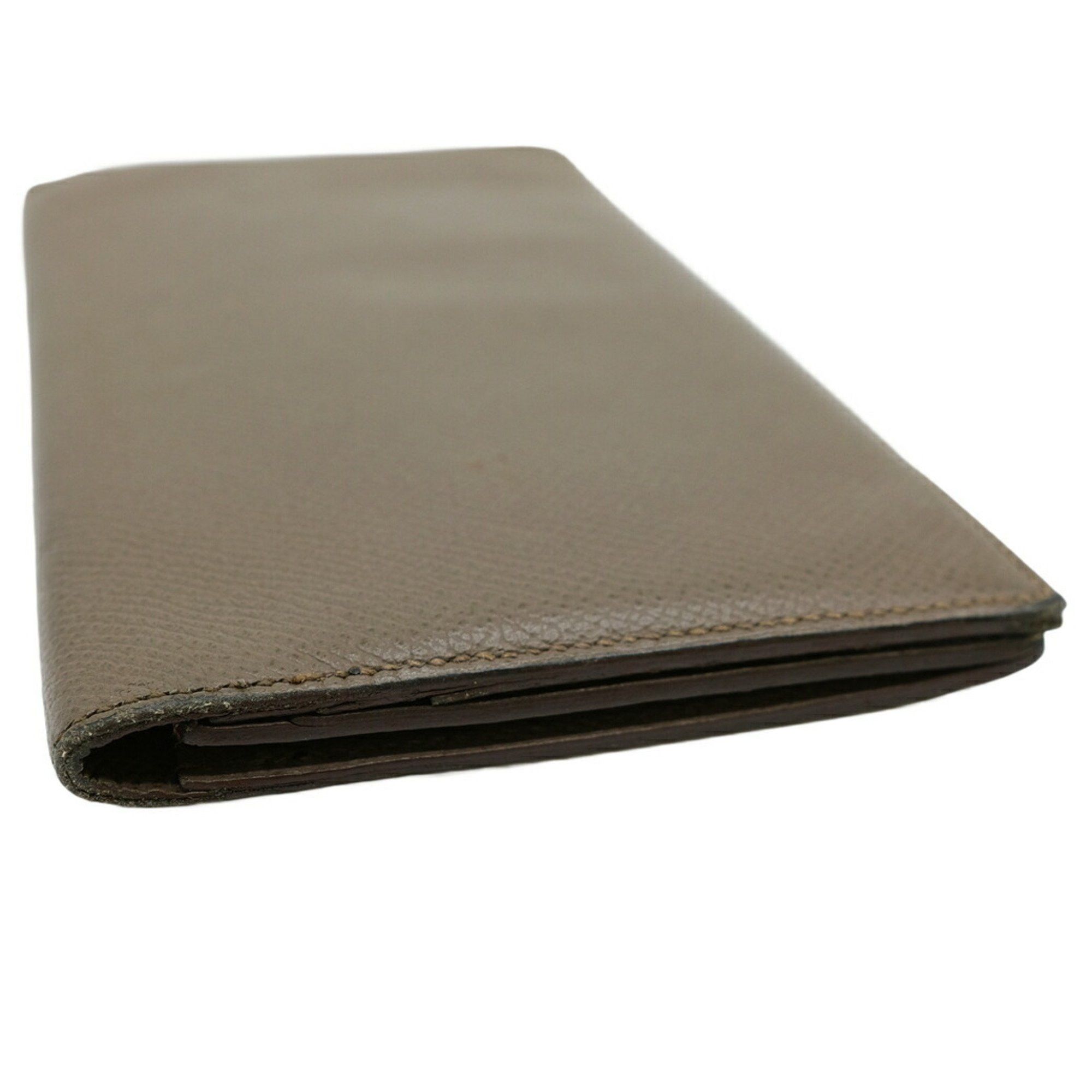 Hermes HERMES MC2 Fleming Long Wallet Epsom Leather Etain Brown #C Size ONE SIZE - 3 Thumbnail
