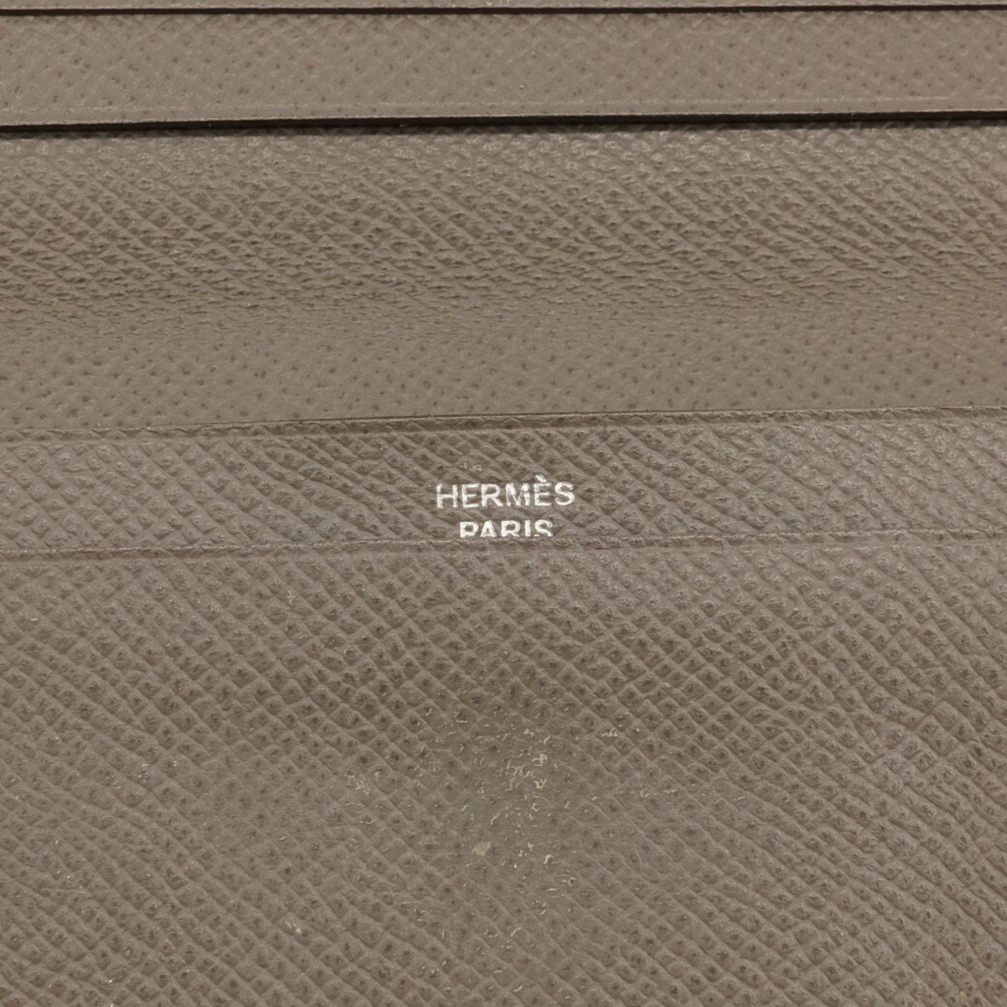 Hermes HERMES MC2 Fleming Long Wallet Epsom Leather Etain Brown #C Size ONE SIZE - 8 Thumbnail