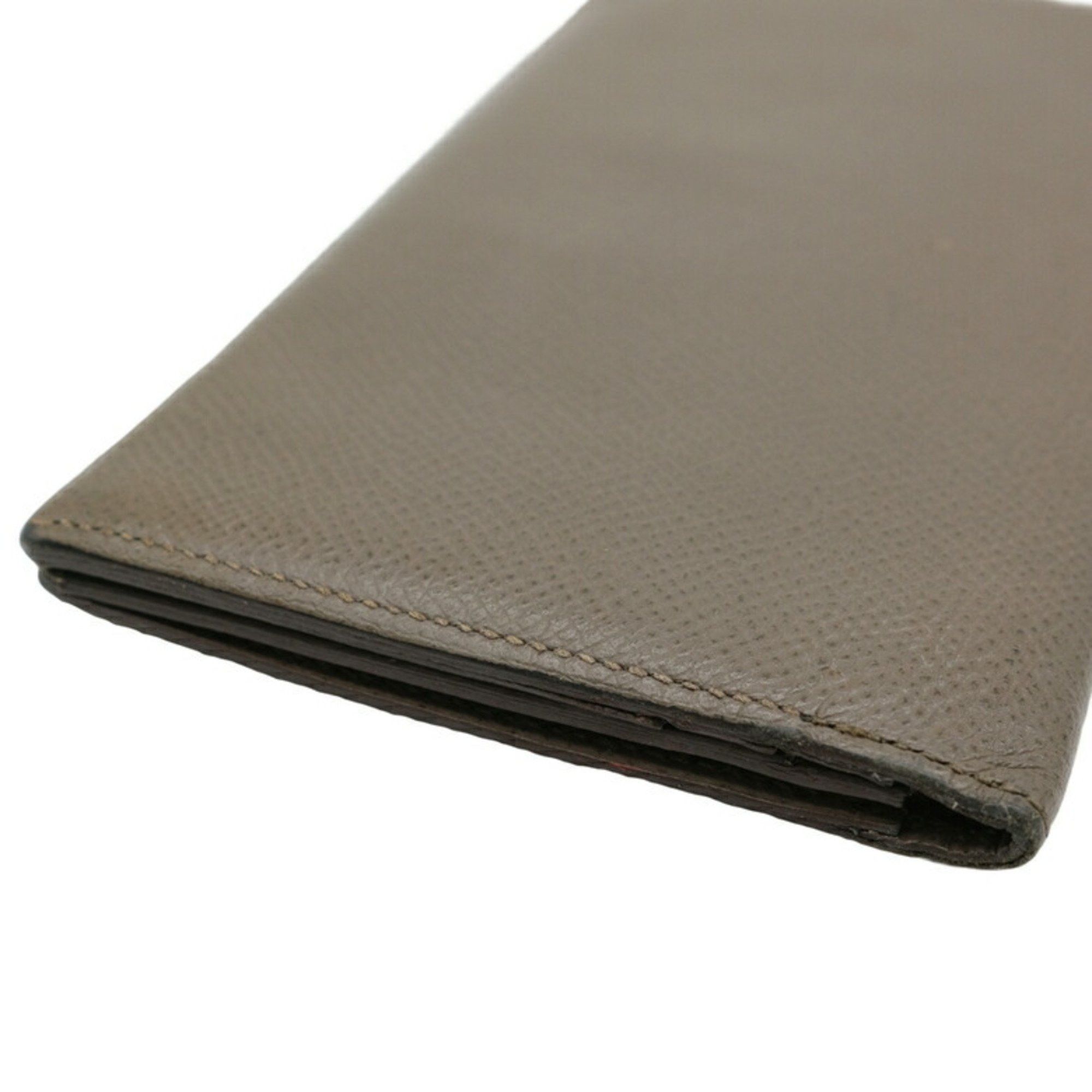 Hermes HERMES MC2 Fleming Long Wallet Epsom Leather Etain Brown #C Size ONE SIZE - 4 Thumbnail