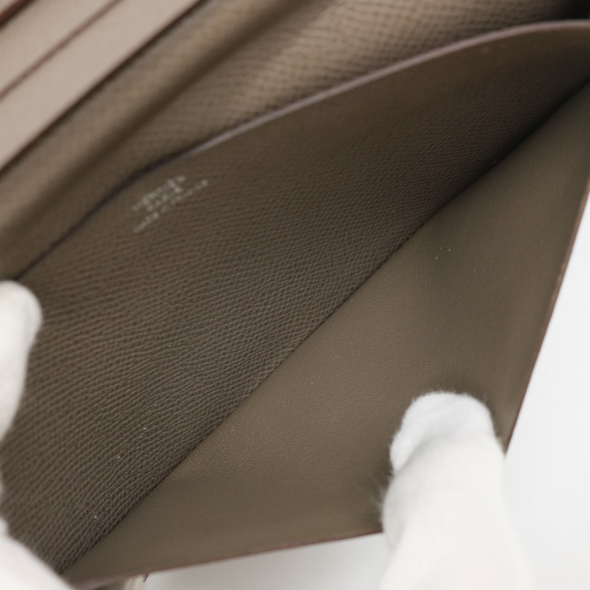 Hermes HERMES MC2 Fleming Long Wallet Epsom Leather Etain Brown #C Size ONE SIZE - 11 Thumbnail