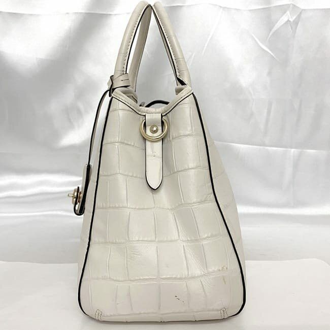 Coach COACH Shoulder Bag White Leather Size ONE SIZE - 3 Thumbnail
