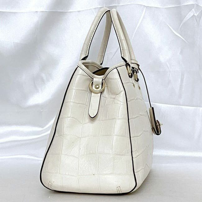 Coach COACH Shoulder Bag White Leather Size ONE SIZE - 2 Thumbnail