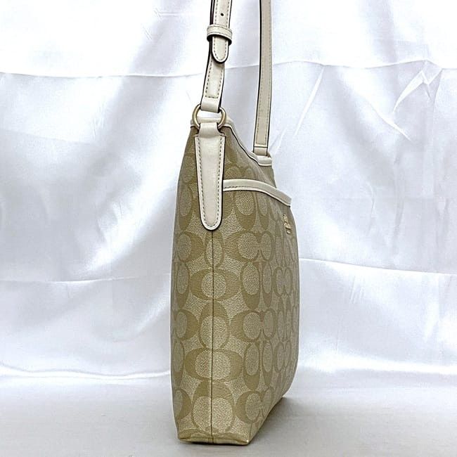 Coach COACH Shoulder Bag Neutrals Pvc Size ONE SIZE - 2 Thumbnail