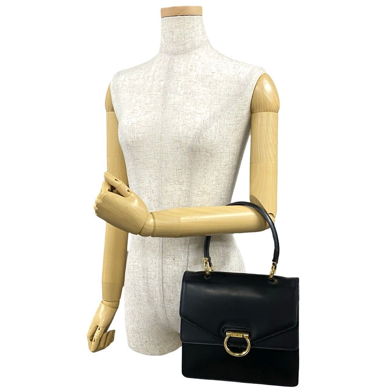 Celine Celine Handbag Black Leather Size ONE SIZE - 2 Thumbnail