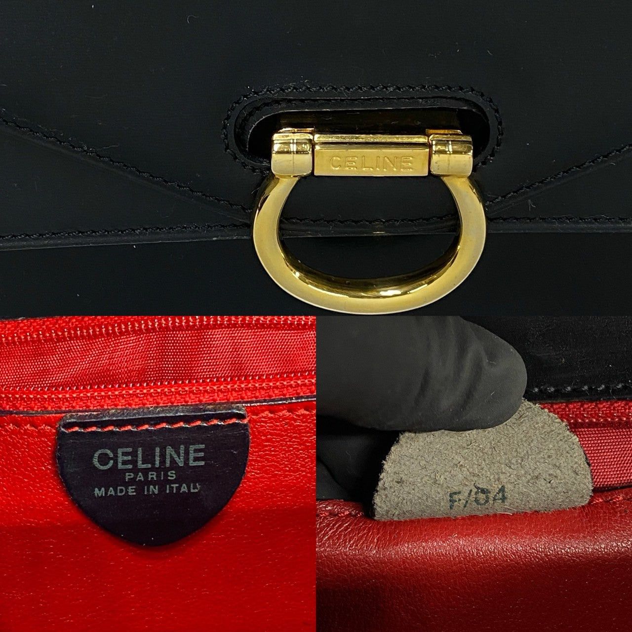 Celine Celine Handbag Black Leather Size ONE SIZE - 3 Thumbnail