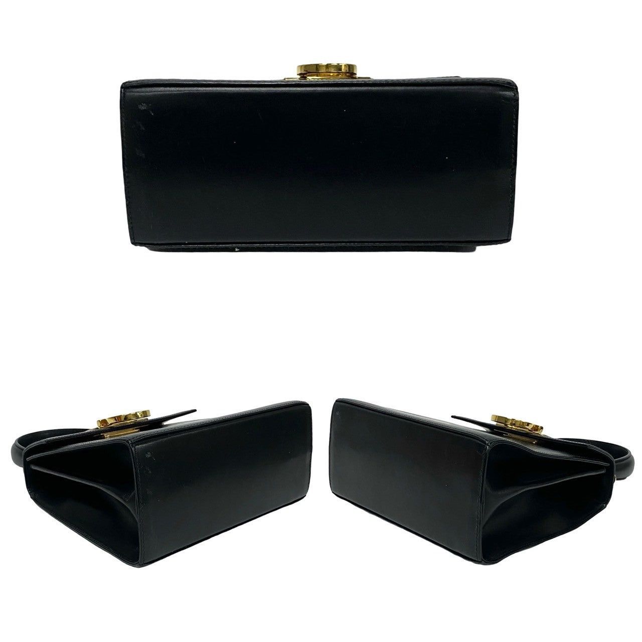 Salvatore Ferragamo Salvatore Ferragamo Handbag Black Leather Size ONE SIZE - 6 Thumbnail