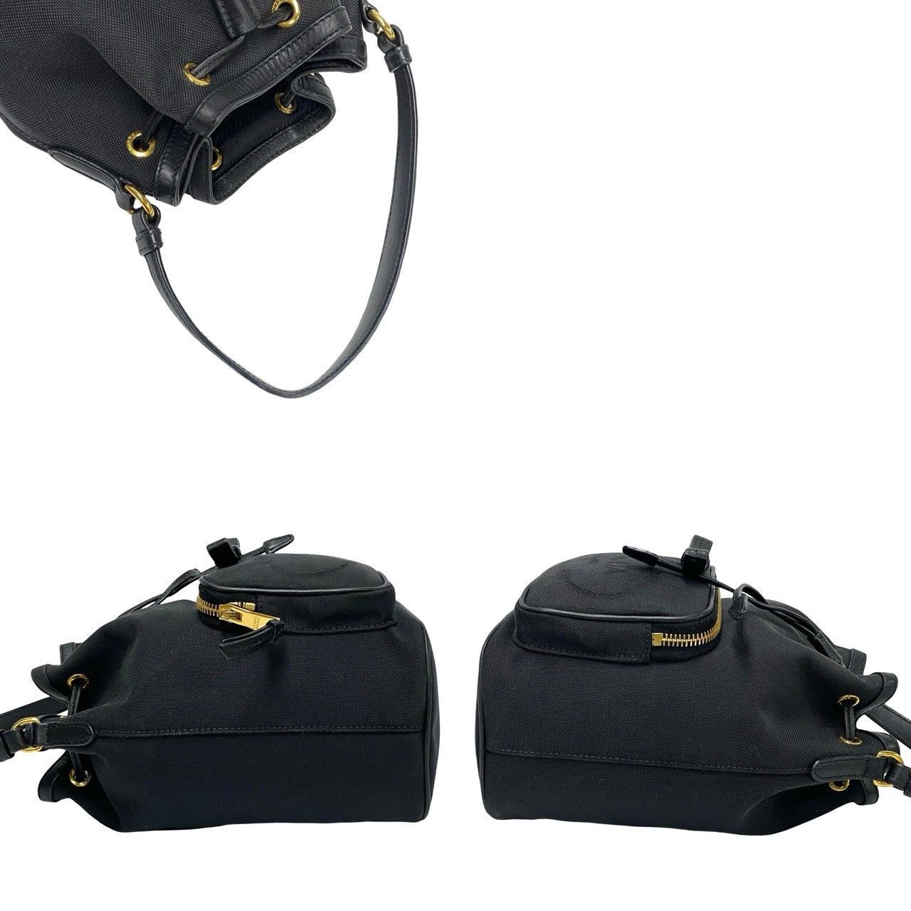 Prada Prada Shoulder Bag Black Leather Size ONE SIZE - 5 Thumbnail