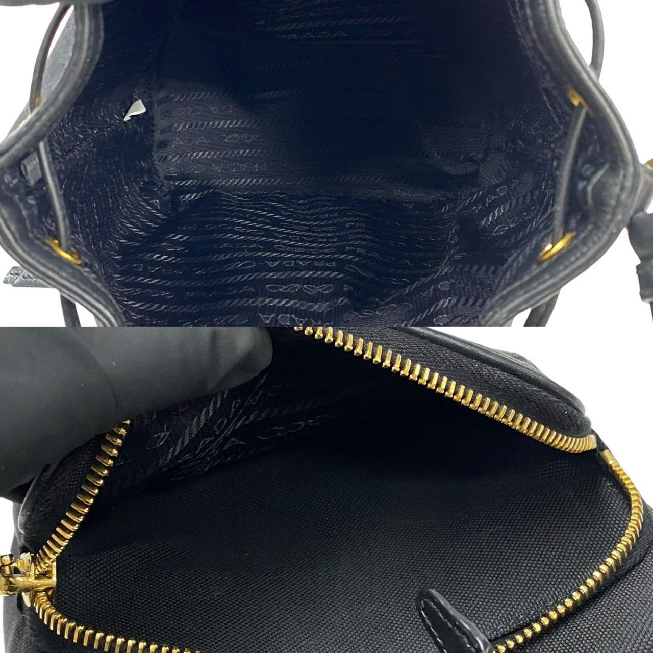 Prada Prada Shoulder Bag Black Leather Size ONE SIZE - 8 Thumbnail