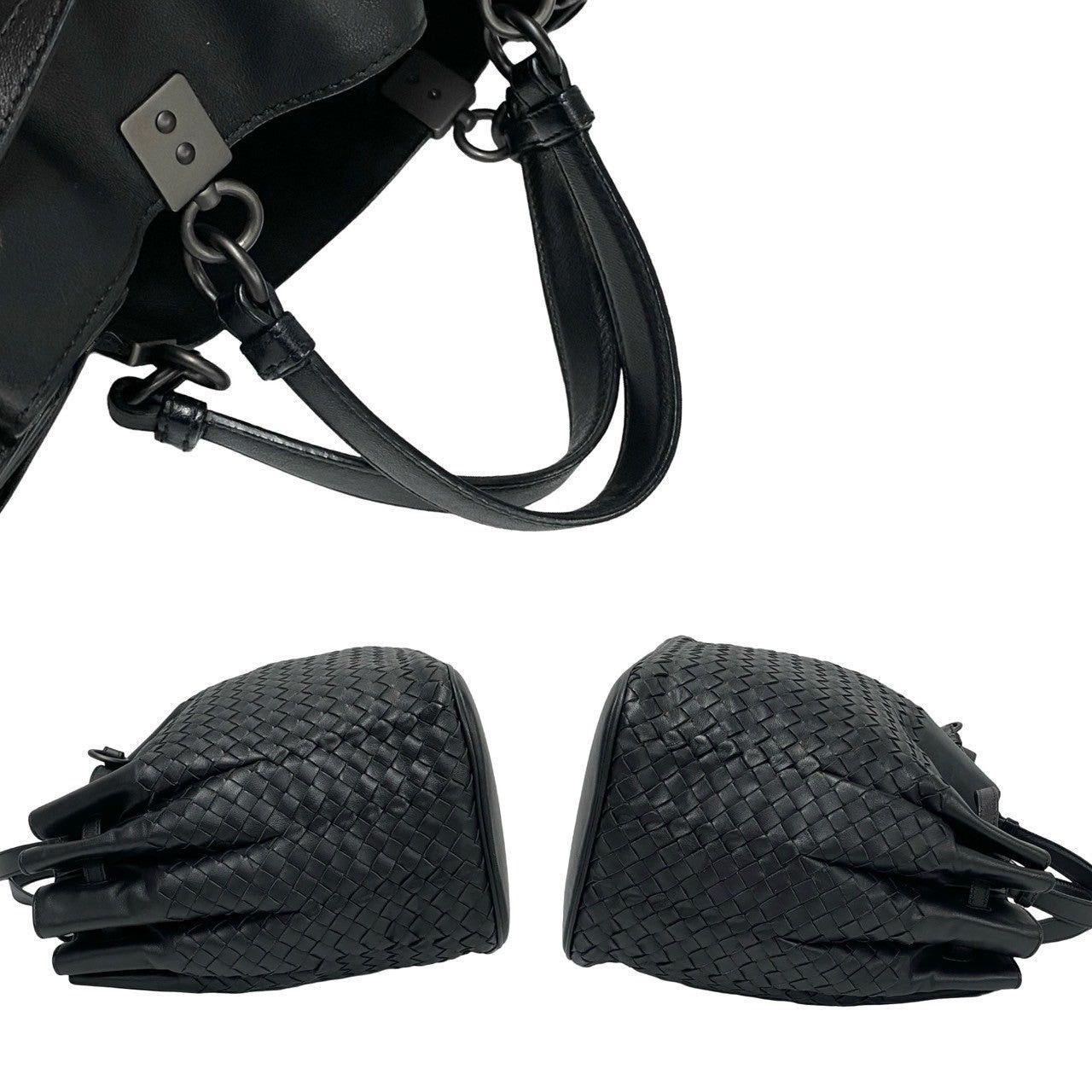 Bottega Veneta Bottega Veneta Shoulder Bag Black Leather Size ONE SIZE - 5 Thumbnail