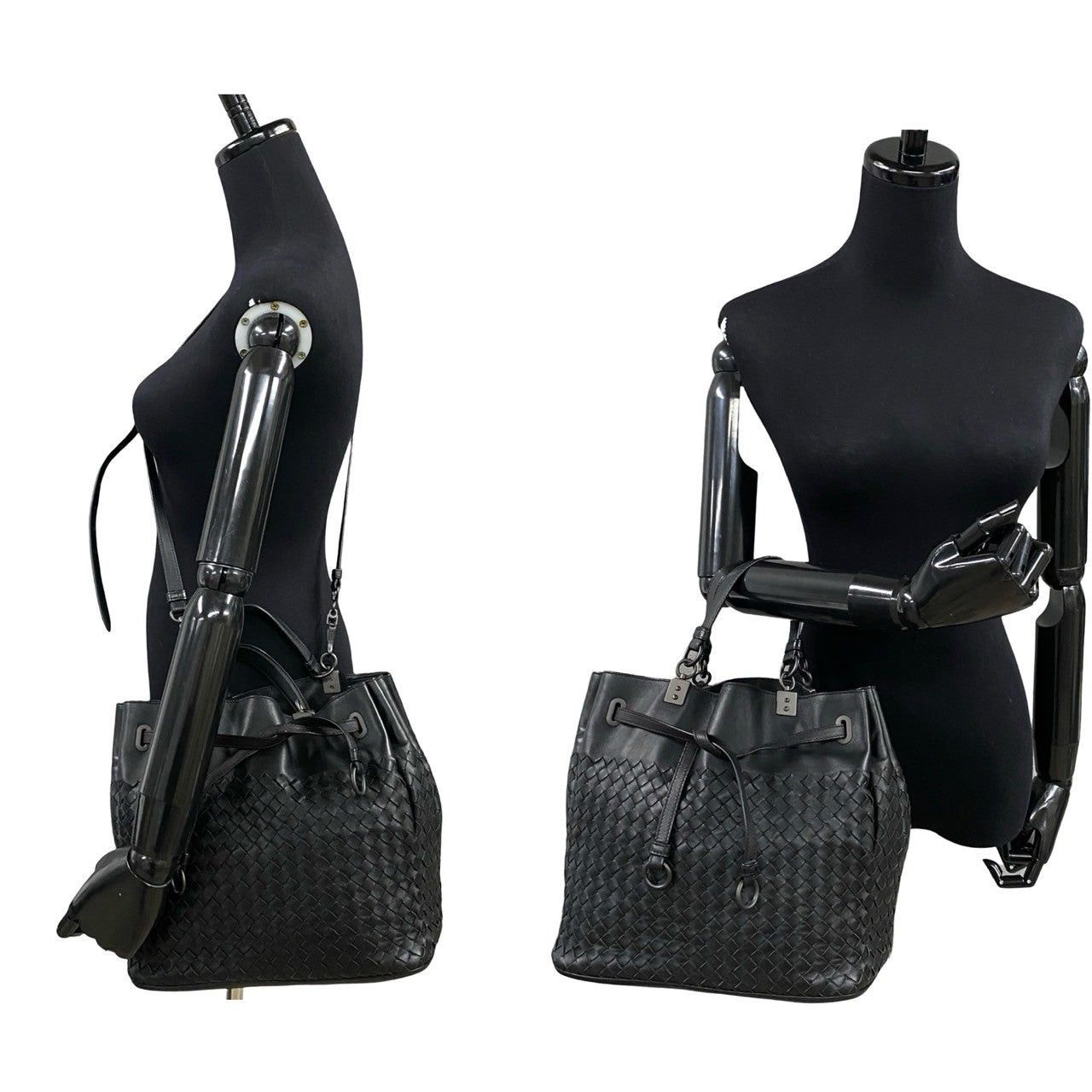 Bottega Veneta Bottega Veneta Shoulder Bag Black Leather Size ONE SIZE - 2 Thumbnail