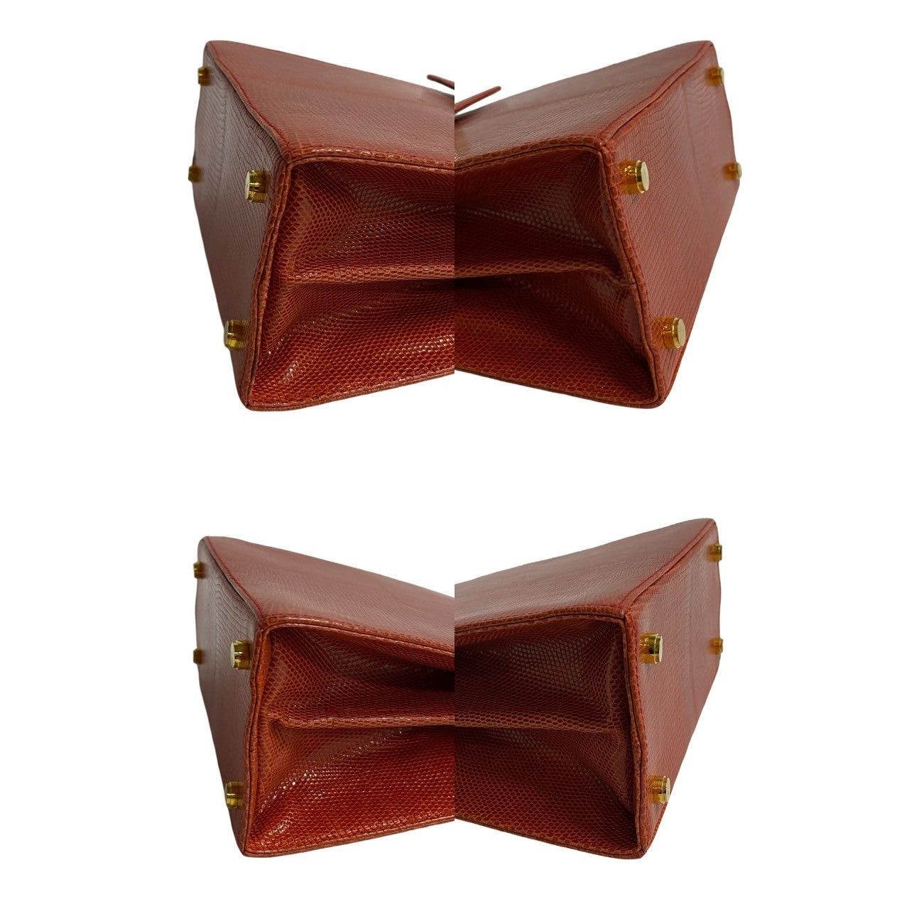 Salvatore Ferragamo Salvatore Ferragamo Shoulder Bag Orange Leather - Exotic Size ONE SIZE - 7 Thumbnail