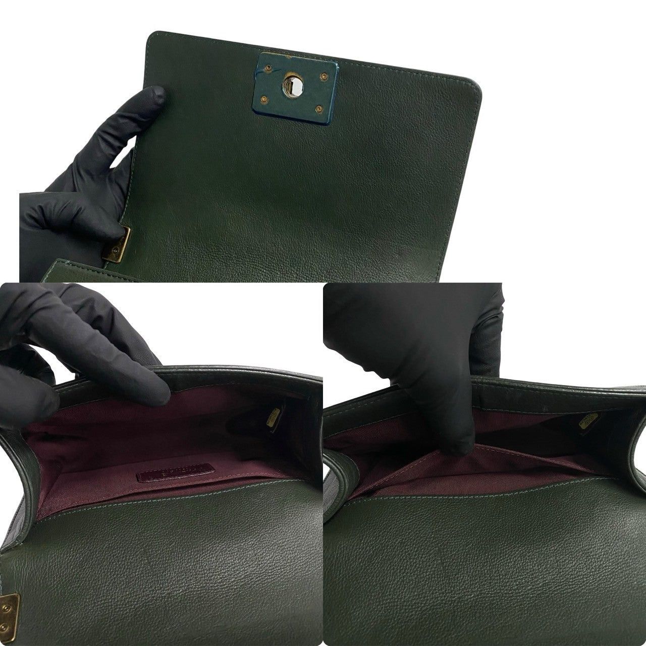 Chanel Chanel Shoulder Bag Green Fur Size ONE SIZE - 9 Thumbnail