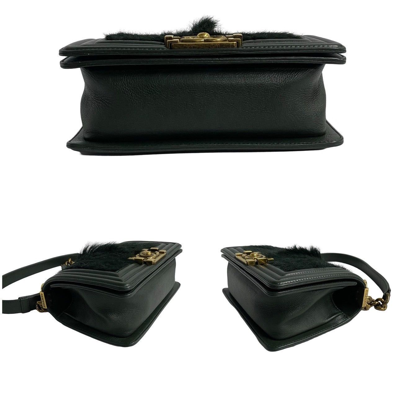 Chanel Chanel Shoulder Bag Green Fur Size ONE SIZE - 6 Thumbnail