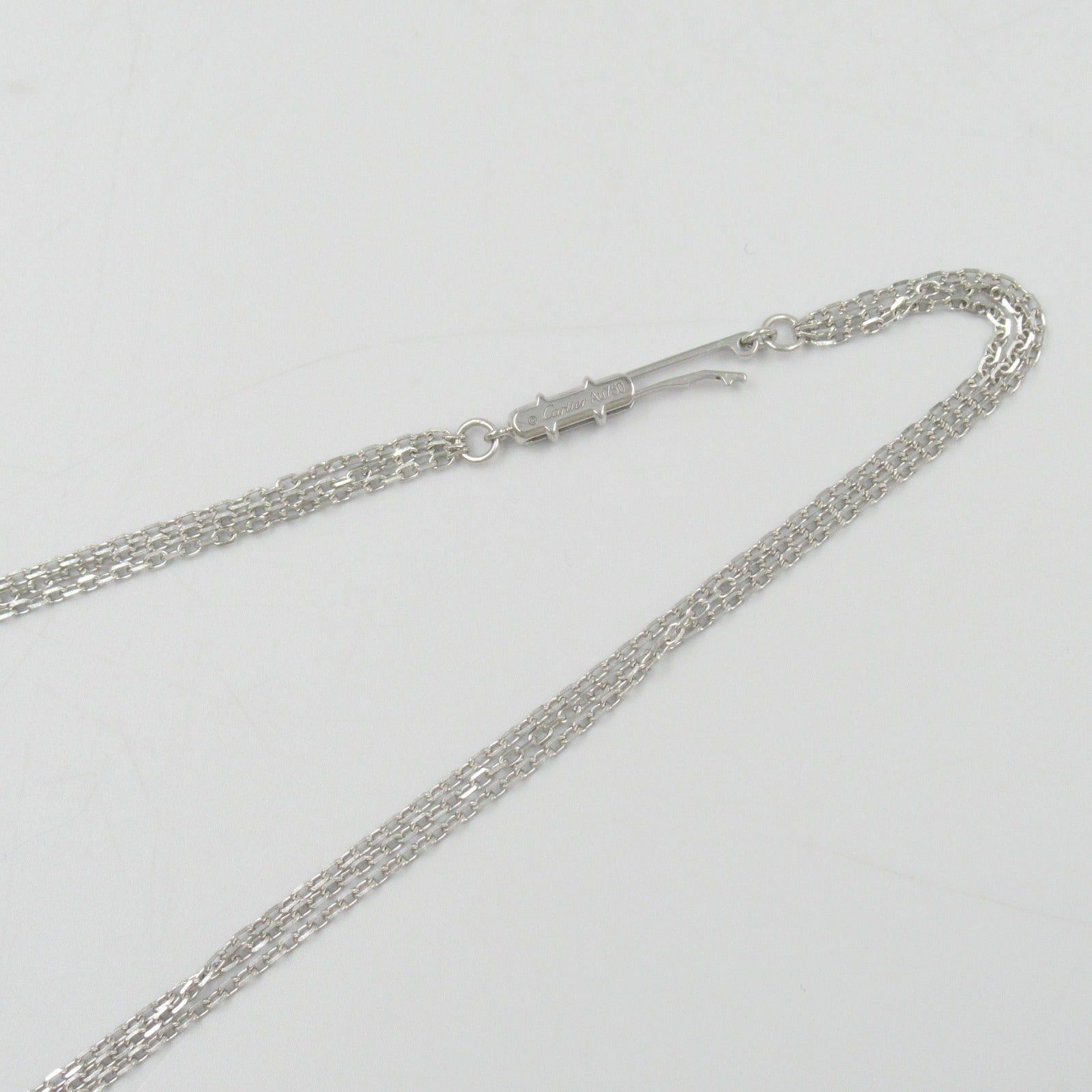 Cartier Cartier Trinity Diamond Necklace K18Wg (White Gold) Ceramic Clear Size ONE SIZE - 6 Thumbnail