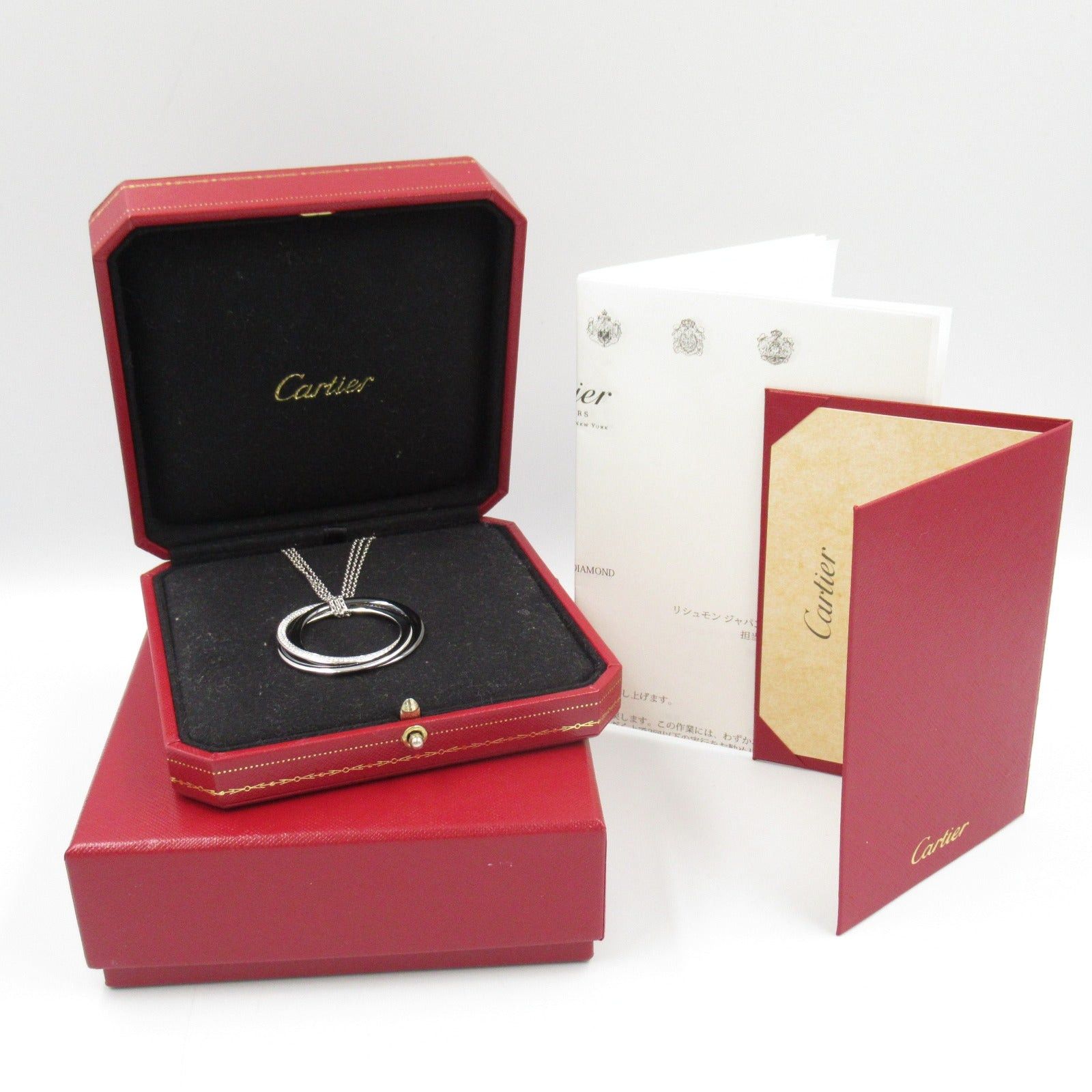 Cartier Cartier Trinity Diamond Necklace K18Wg (White Gold) Ceramic Clear Size ONE SIZE - 8 Thumbnail