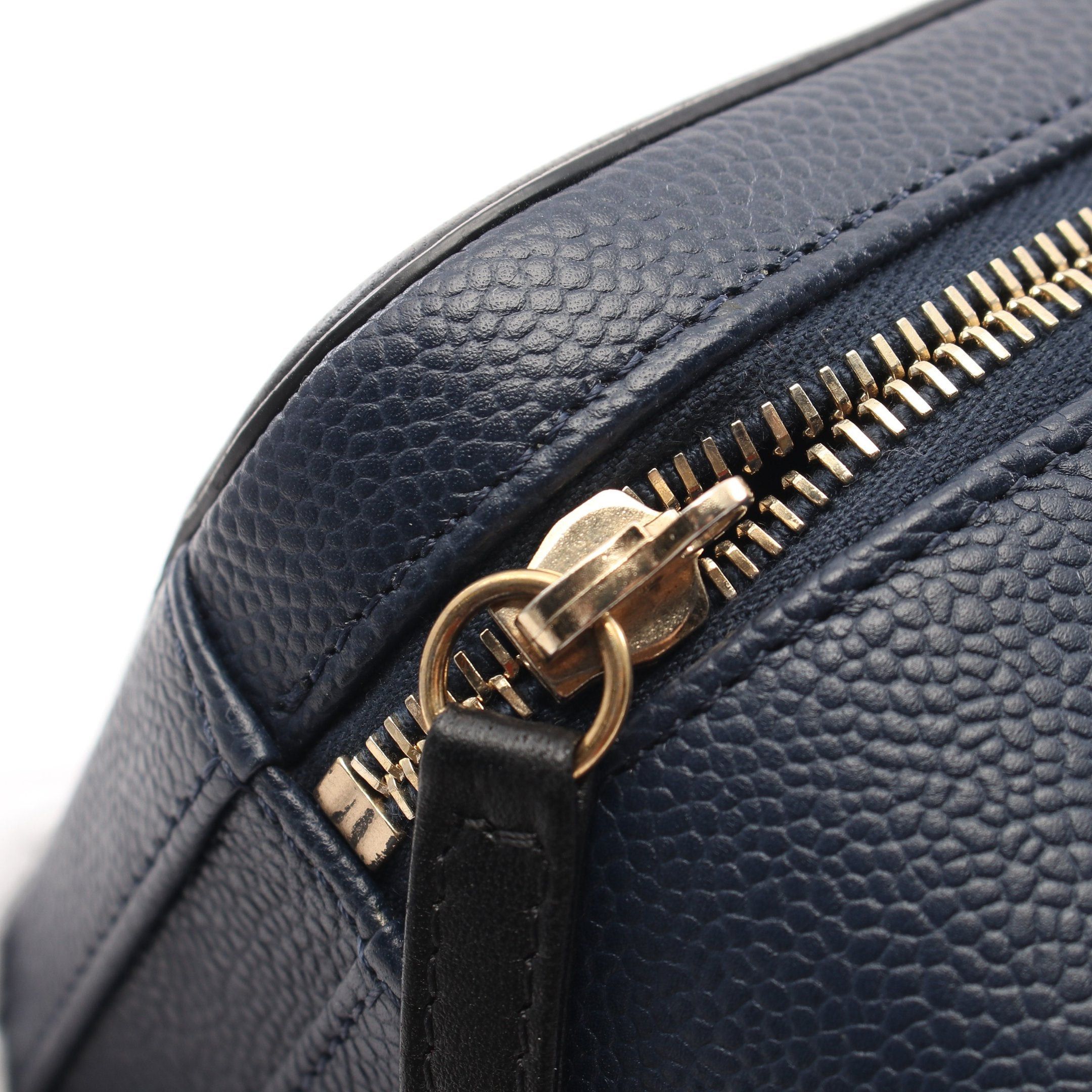 Chanel Chanel Cc Filigree Matelasse Vanity Chain Shoulder Bag Caviar Skin Leather Navy Black Gold Hardware Size ONE SIZE - 8 Thumbnail