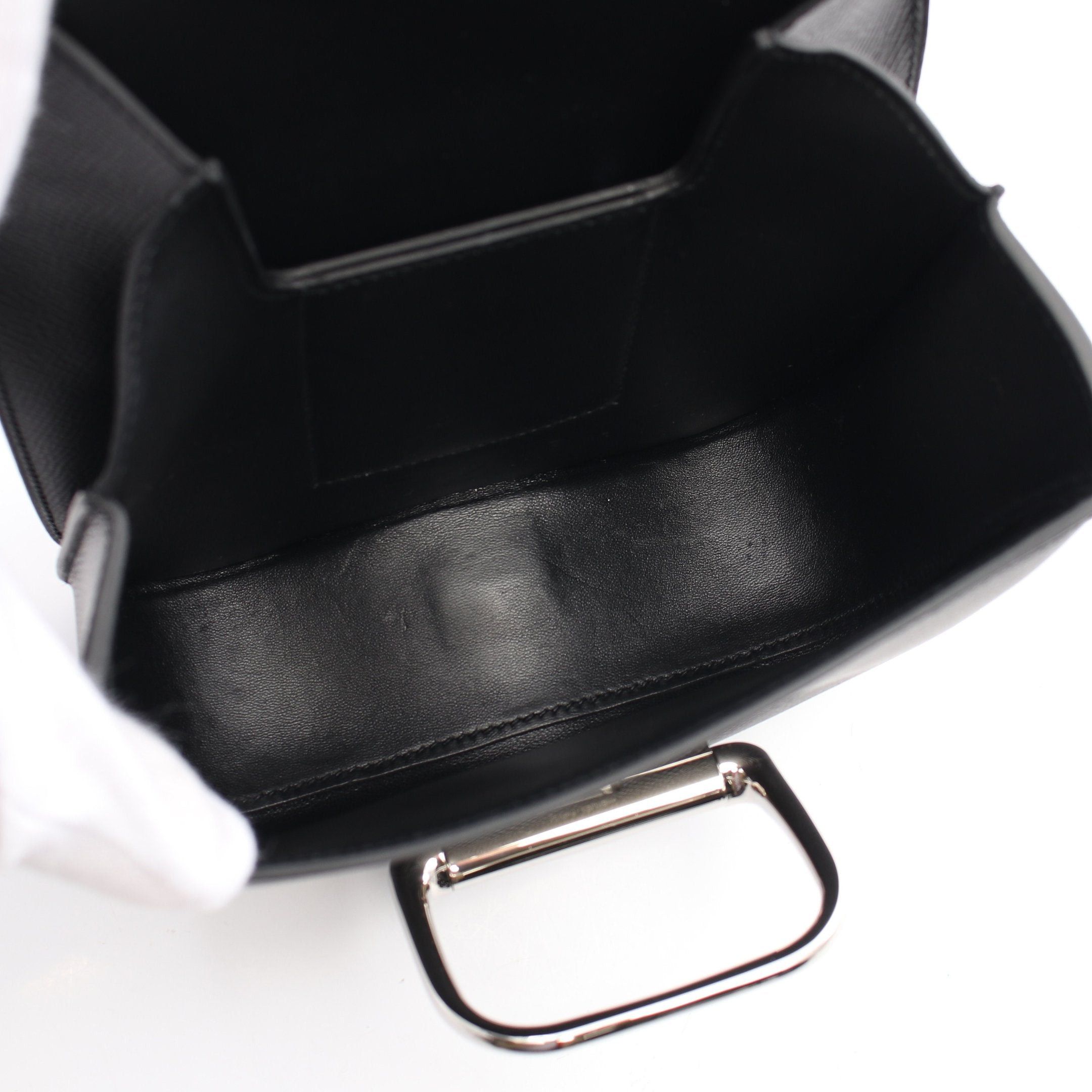 Hermes Hermes Della Cavalleria Mini Shoulder Bag Veau Epsom Black Silver Hardware Z Stamp Size ONE SIZE - 3 Thumbnail