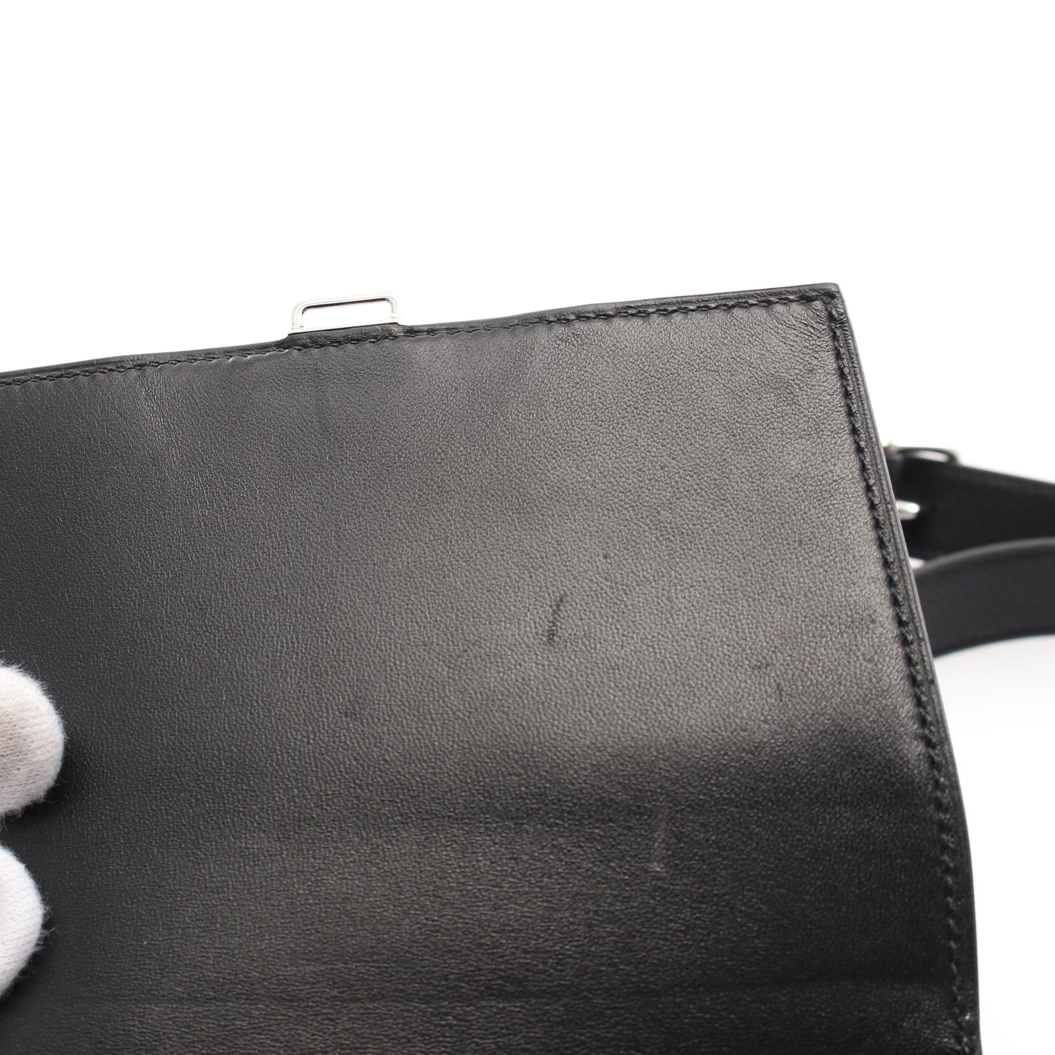 Hermes Hermes Della Cavalleria Mini Shoulder Bag Veau Epsom Black Silver Hardware Z Stamp Size ONE SIZE - 7 Thumbnail