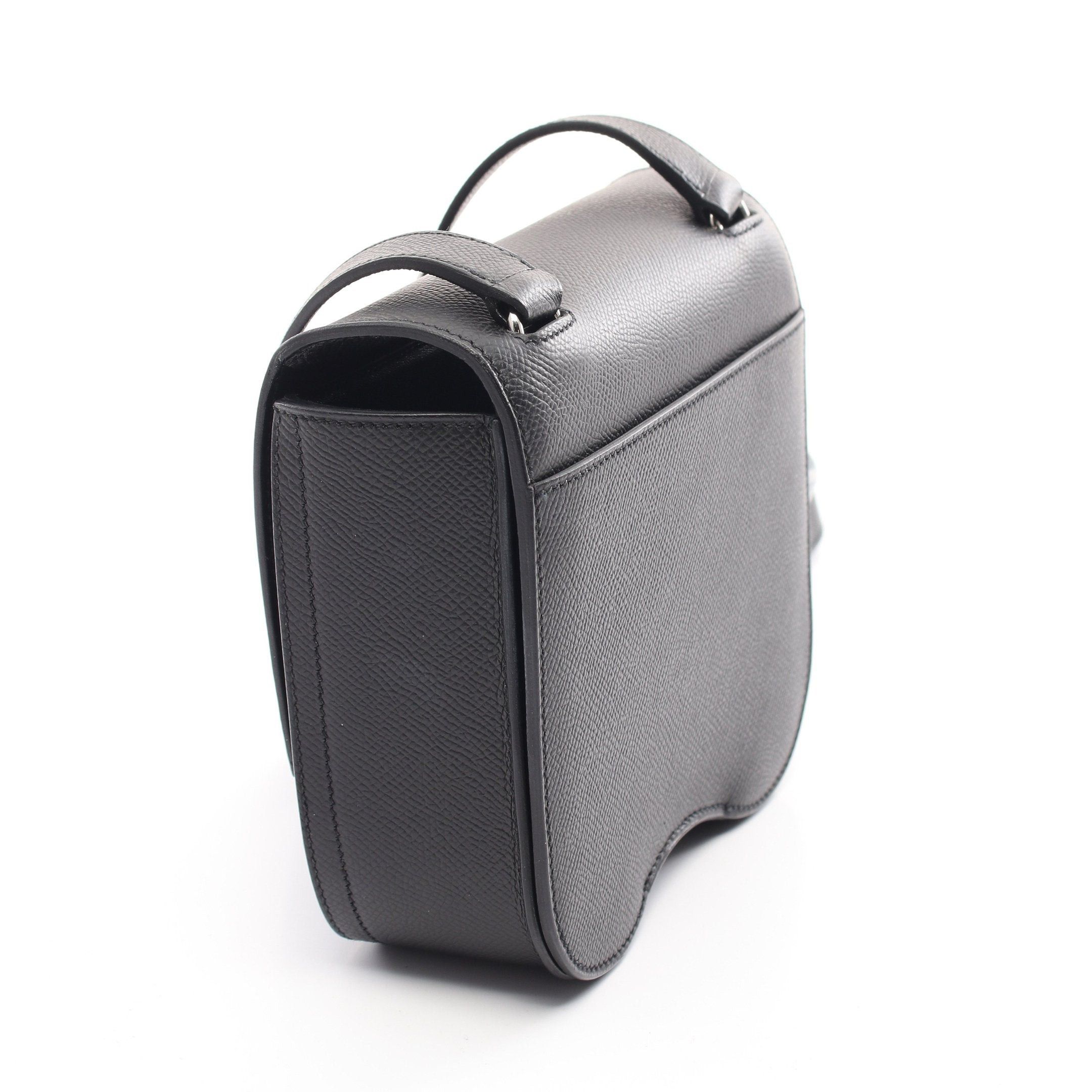 Hermes Hermes Della Cavalleria Mini Shoulder Bag Veau Epsom Black Silver Hardware Z Stamp Size ONE SIZE - 2 Thumbnail