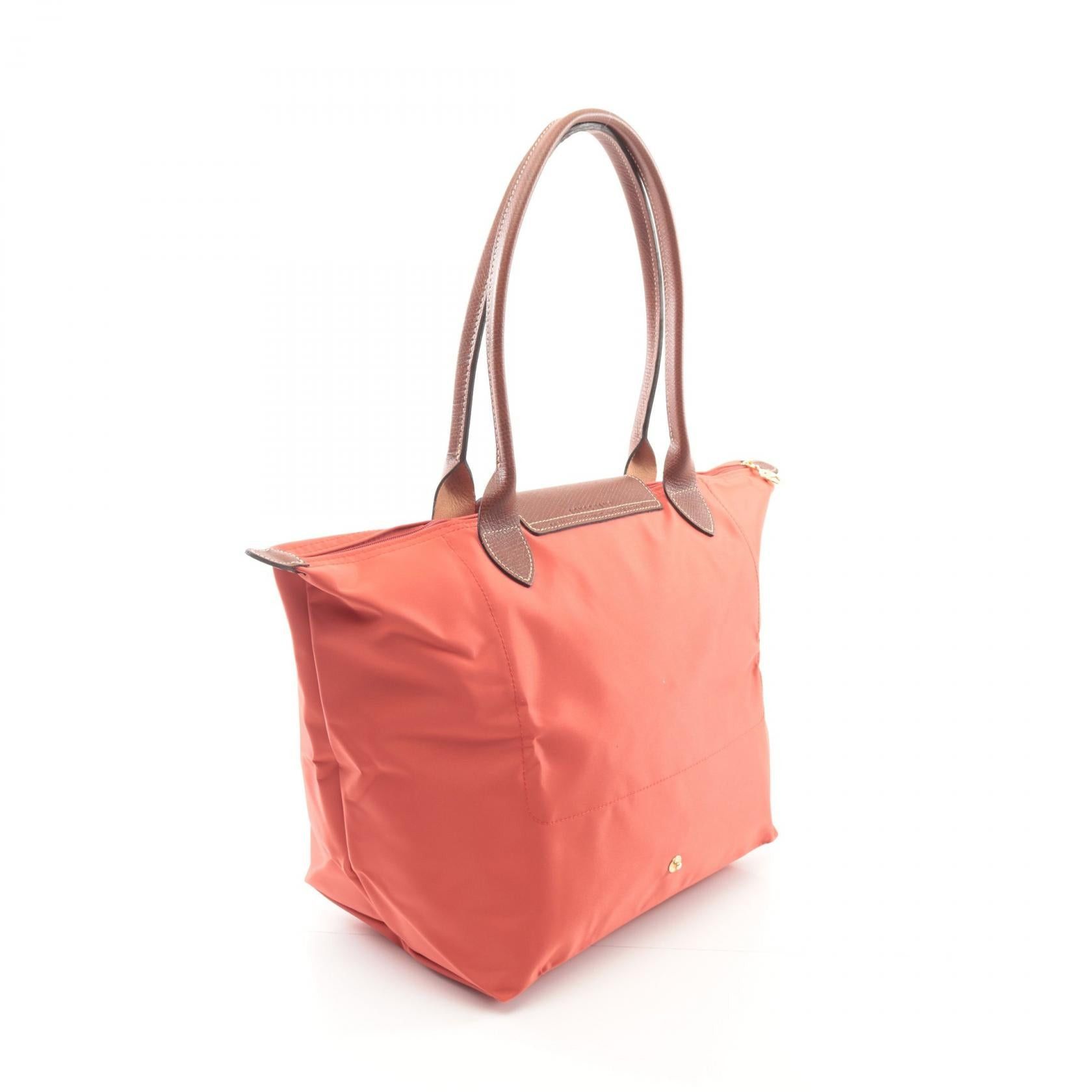 Longchamp Longchamp Le Preage Original L Handbag Tote Bag Canvas Leather Brown Tomato Size ONE SIZE - 2 Thumbnail