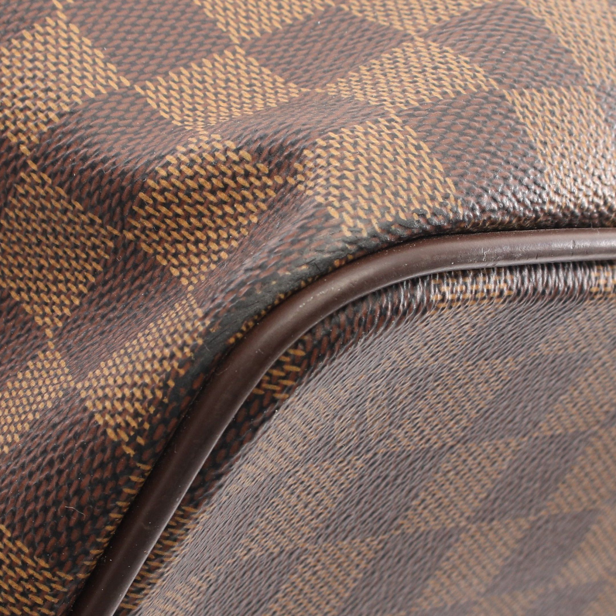 Louis Vuitton Louis Vuitton Greenwich Pm Damier Ebene Boston Bag Leather Brown Size ONE SIZE - 12 Thumbnail