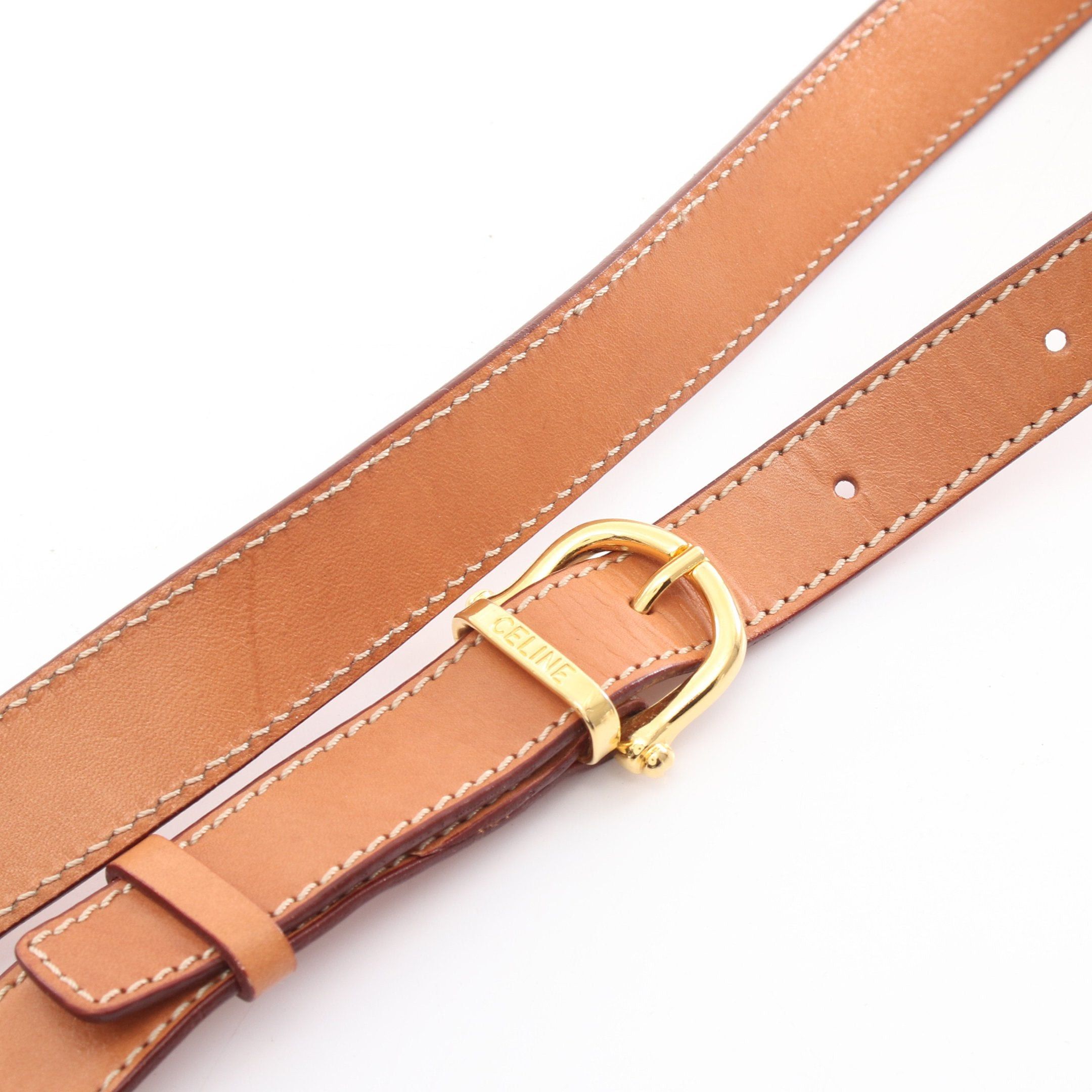 Celine Celine Macadam Shoulder Bag Leather Dark Brown Size ONE SIZE - 5 Thumbnail