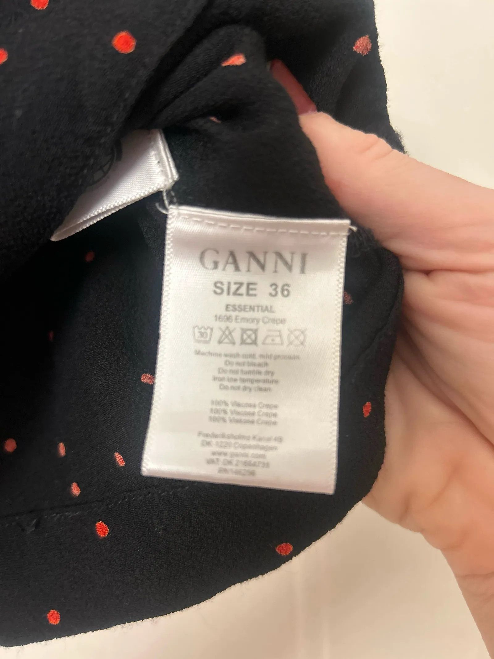 Ganni Ganni Emory crepe Blouse Size XS / US 0-2 / IT 36-38 - 3 Thumbnail