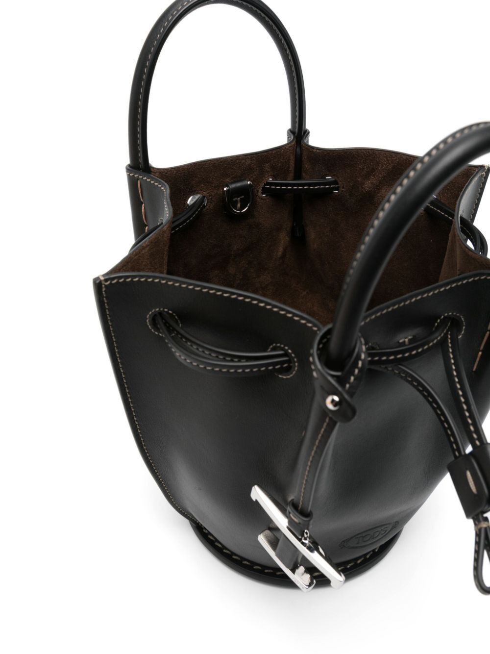 Tod's LOGO-CHARM LEATHER MINI BUCKET BAG Size ONE SIZE - 4 Thumbnail