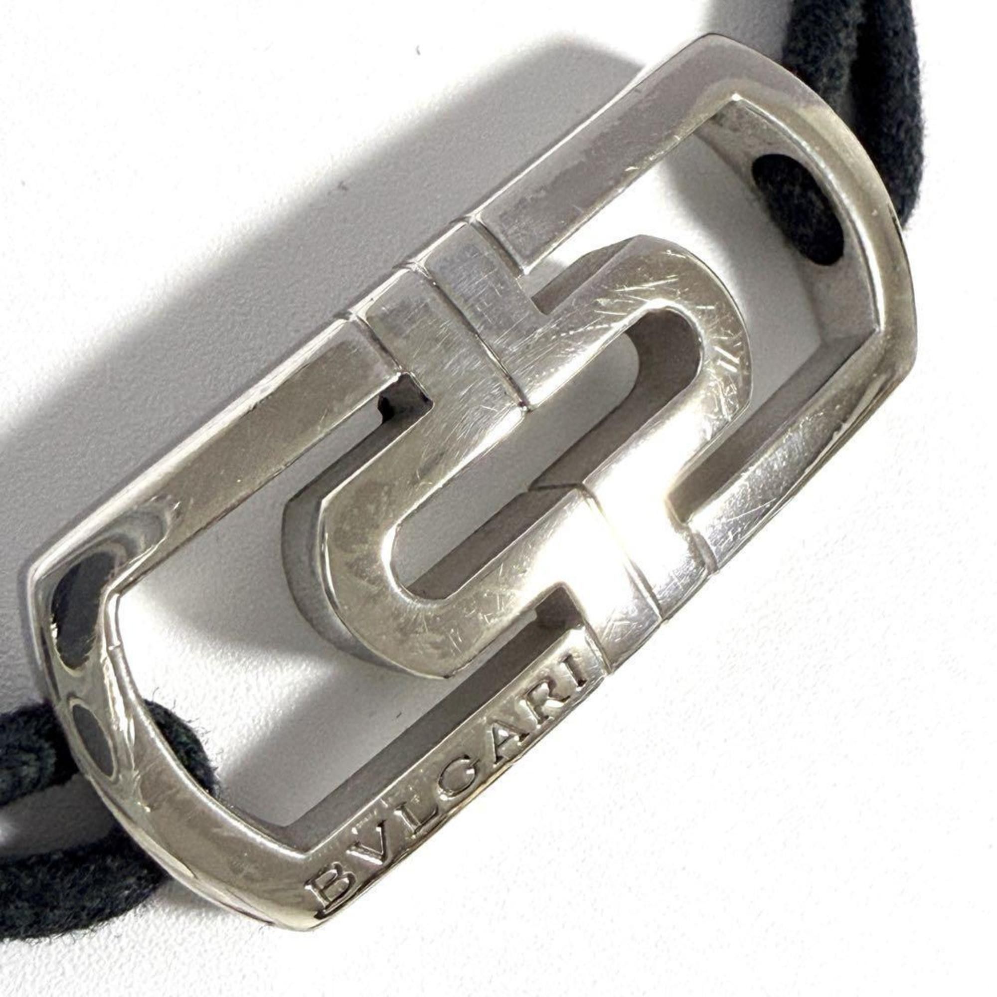 Bvlgari Bvlgari Men's Paretenci Cord Bracelet Silver Size ONE SIZE - 4 Thumbnail