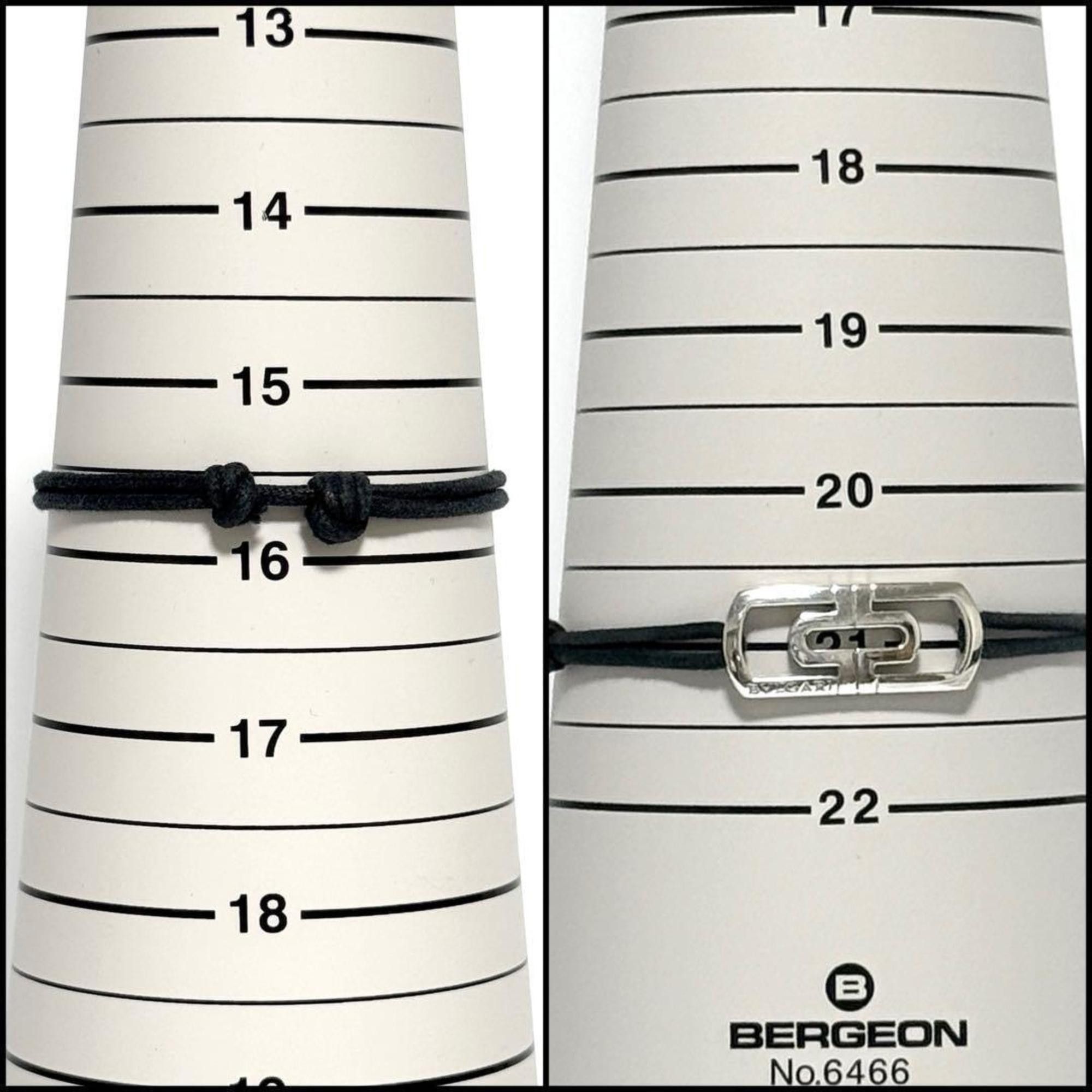 Bvlgari Bvlgari Men's Paretenci Cord Bracelet Silver Size ONE SIZE - 9 Thumbnail